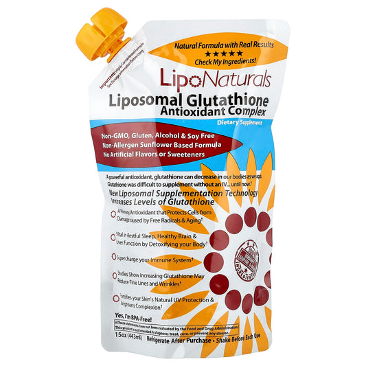 Lipo Naturals, Liposomal Glutathione Antioxidant Complex, 15 oz (443 ml) - Image 1