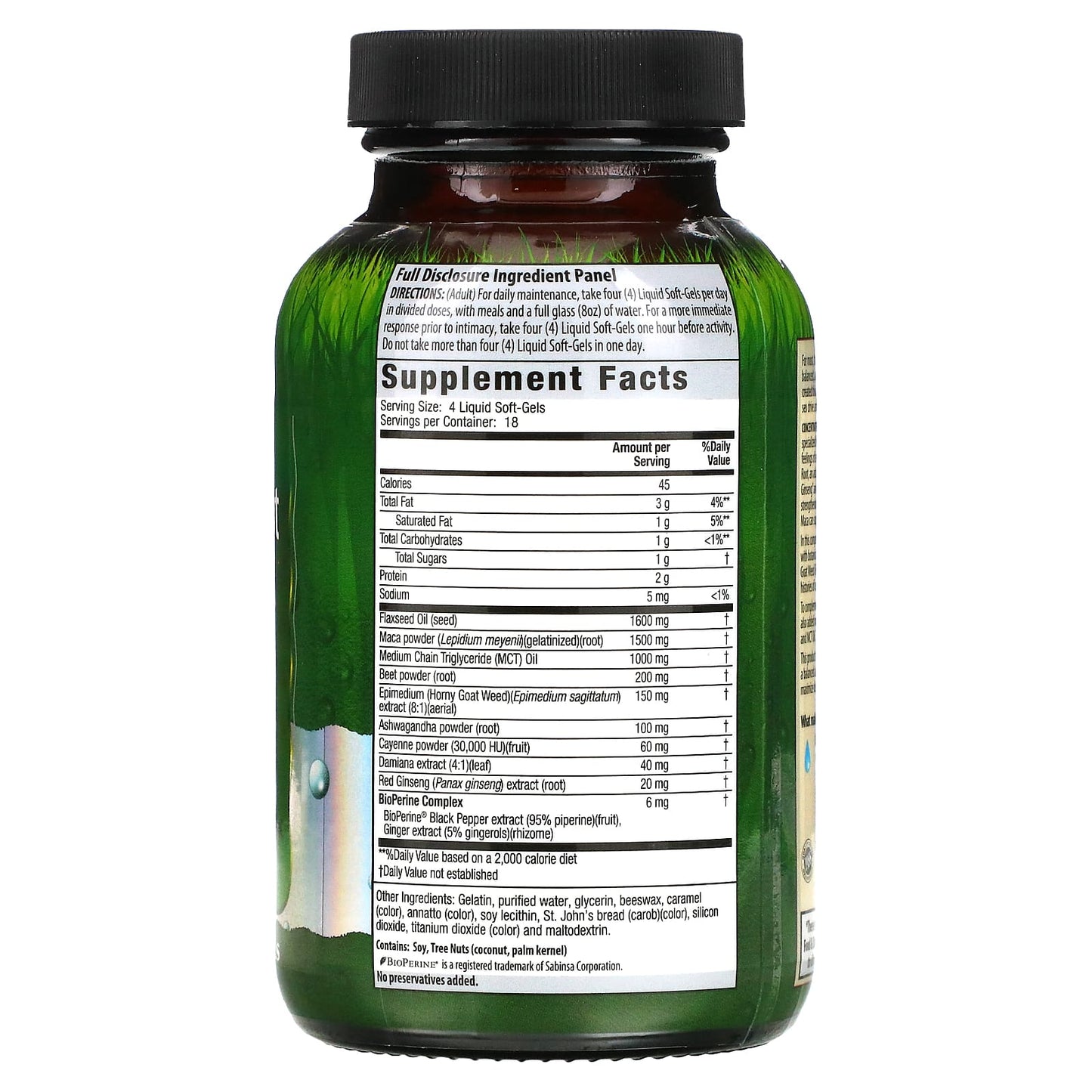<strong>Irwin Naturals</strong> Maca Root and Ashwagandha - Boost Sex Drive & Energy - Image 2
