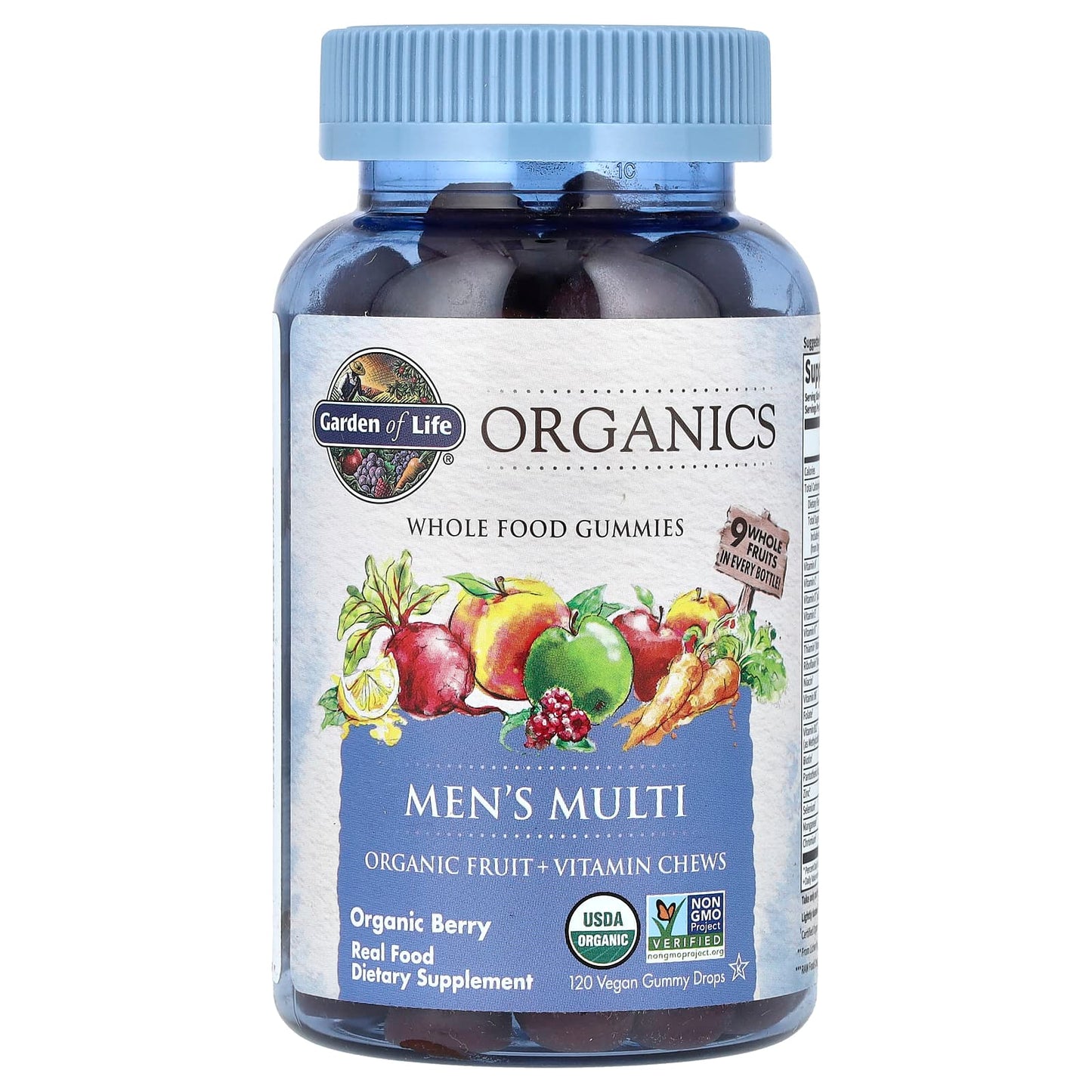 Organic Berry Men's Multi Vitamin Gummies by Garden of Life - Image 1