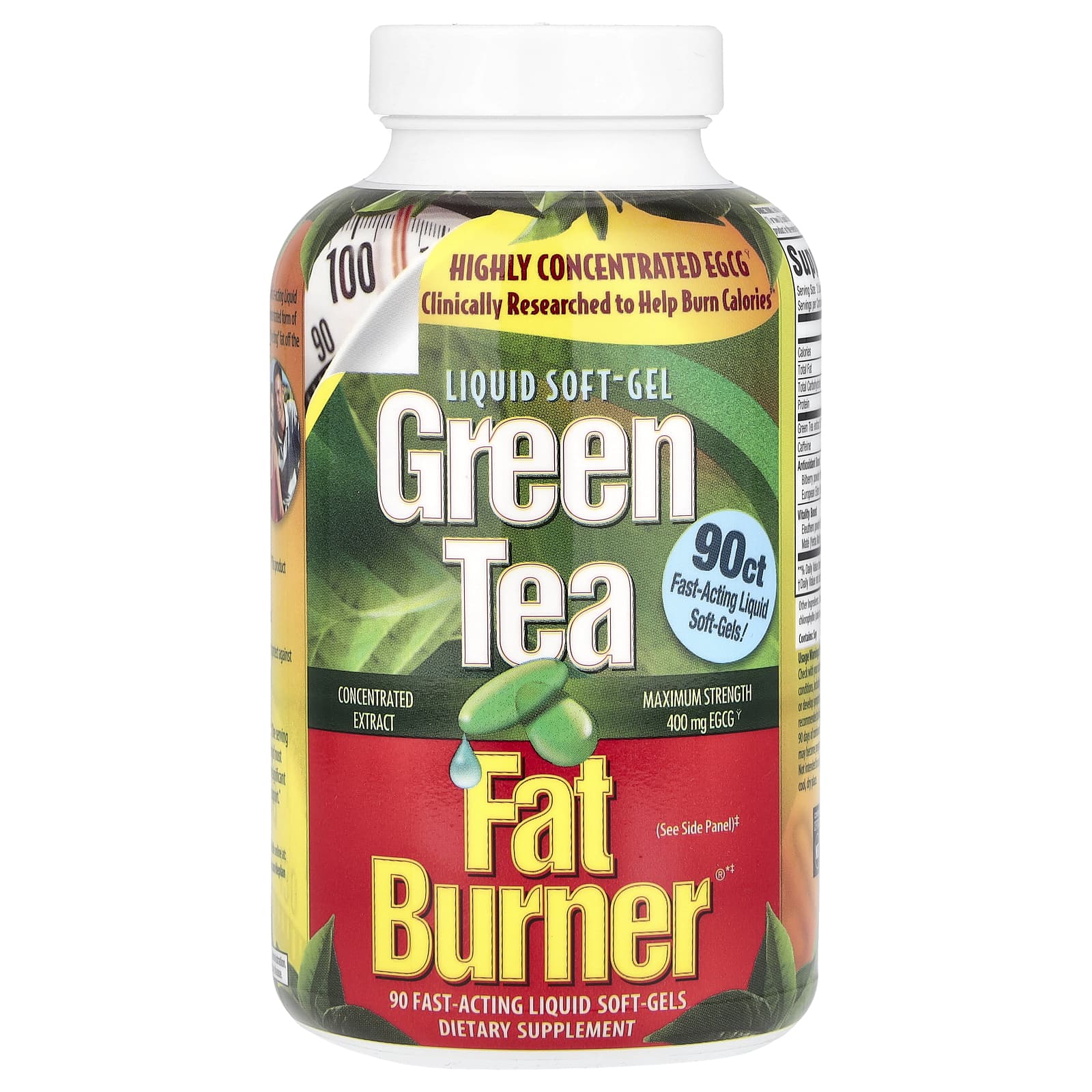 Applied Nutrition Green Tea Fat Burner Liquid Soft-Gels 90ct - Image 1