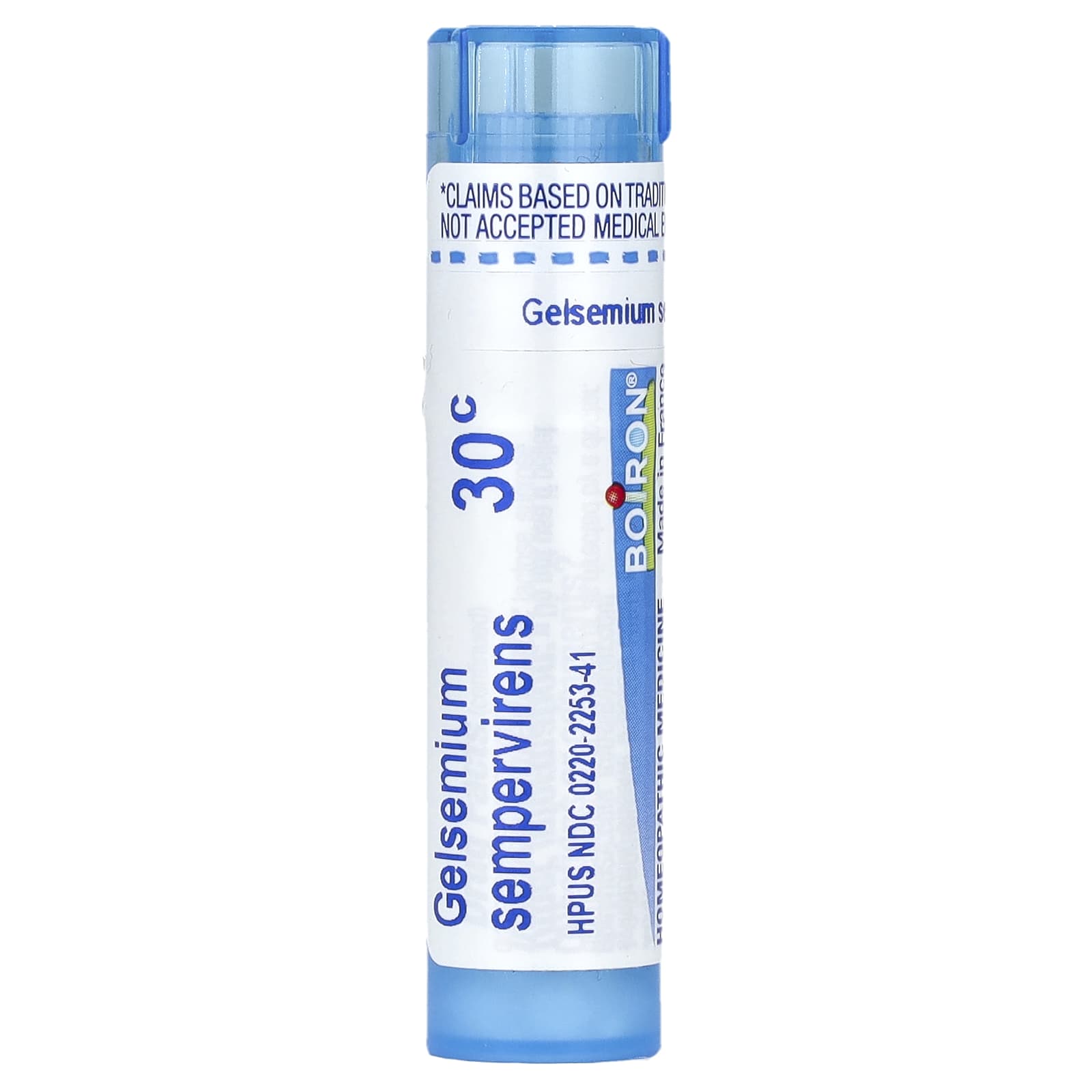 Boiron Gelsemium Sempervirens 30C Stress Relief Pellets - 80 Count - Image 1