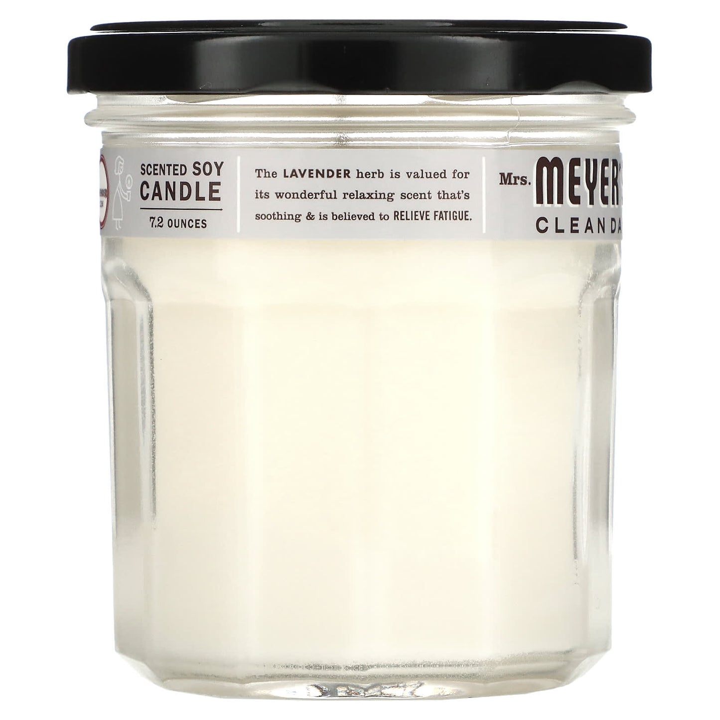 Mrs. Meyers Clean Day, Scented Soy Candle, Lavender Scent, 7.2 oz (204 g) - Image 2
