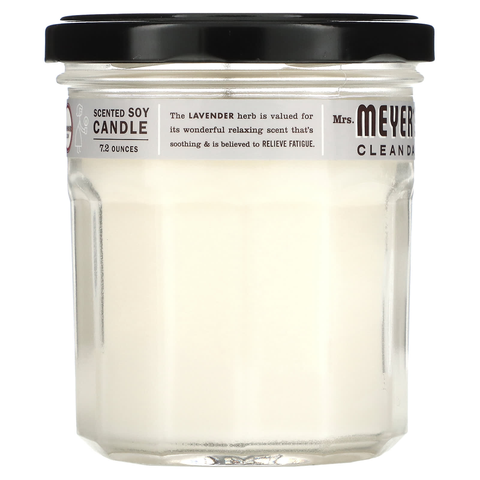Mrs. Meyers Clean Day, Scented Soy Candle, Lavender Scent, 7.2 oz (204 g) - Image 2