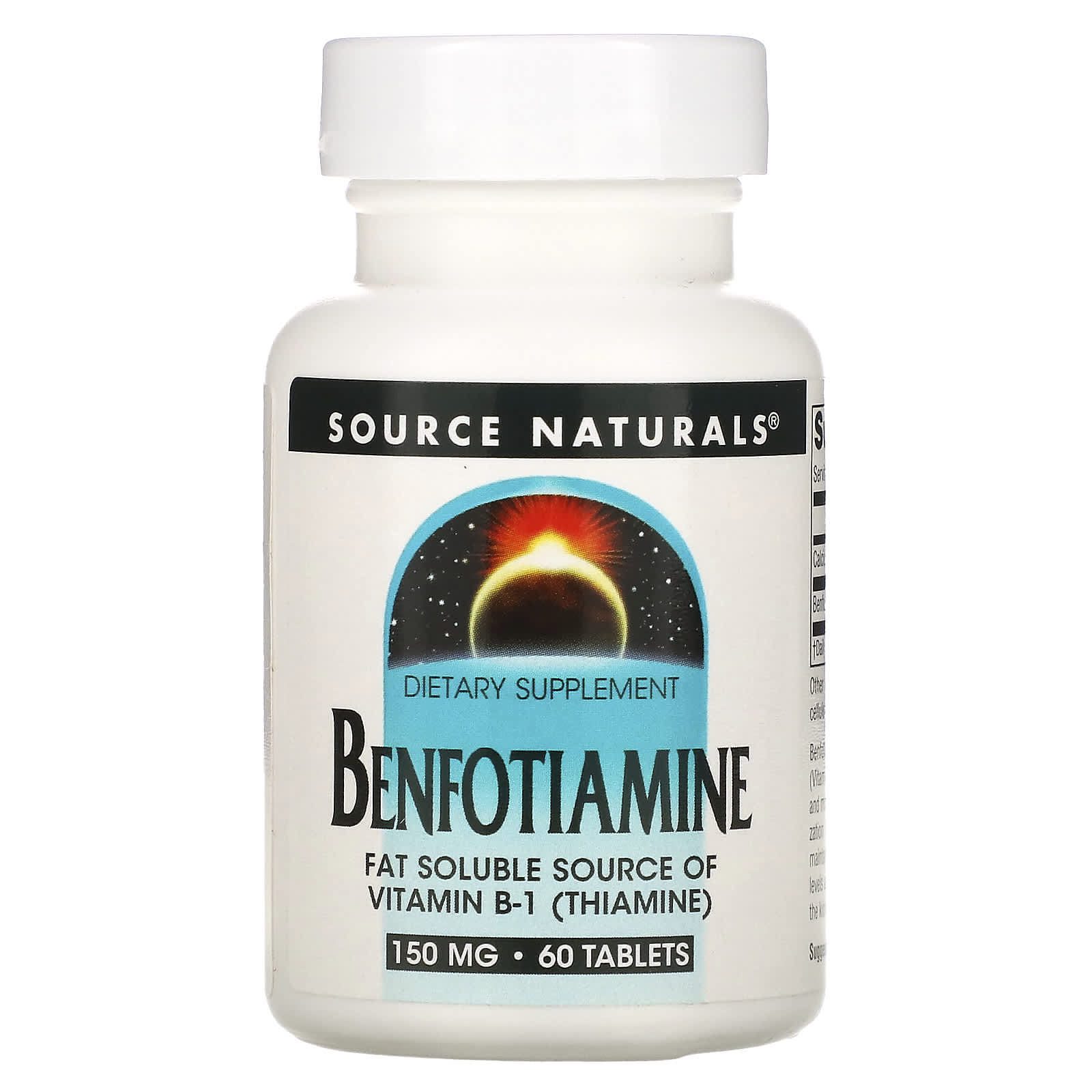 Source Naturals, Benfotiamine, 150 mg, 60 Tablets - Image 1