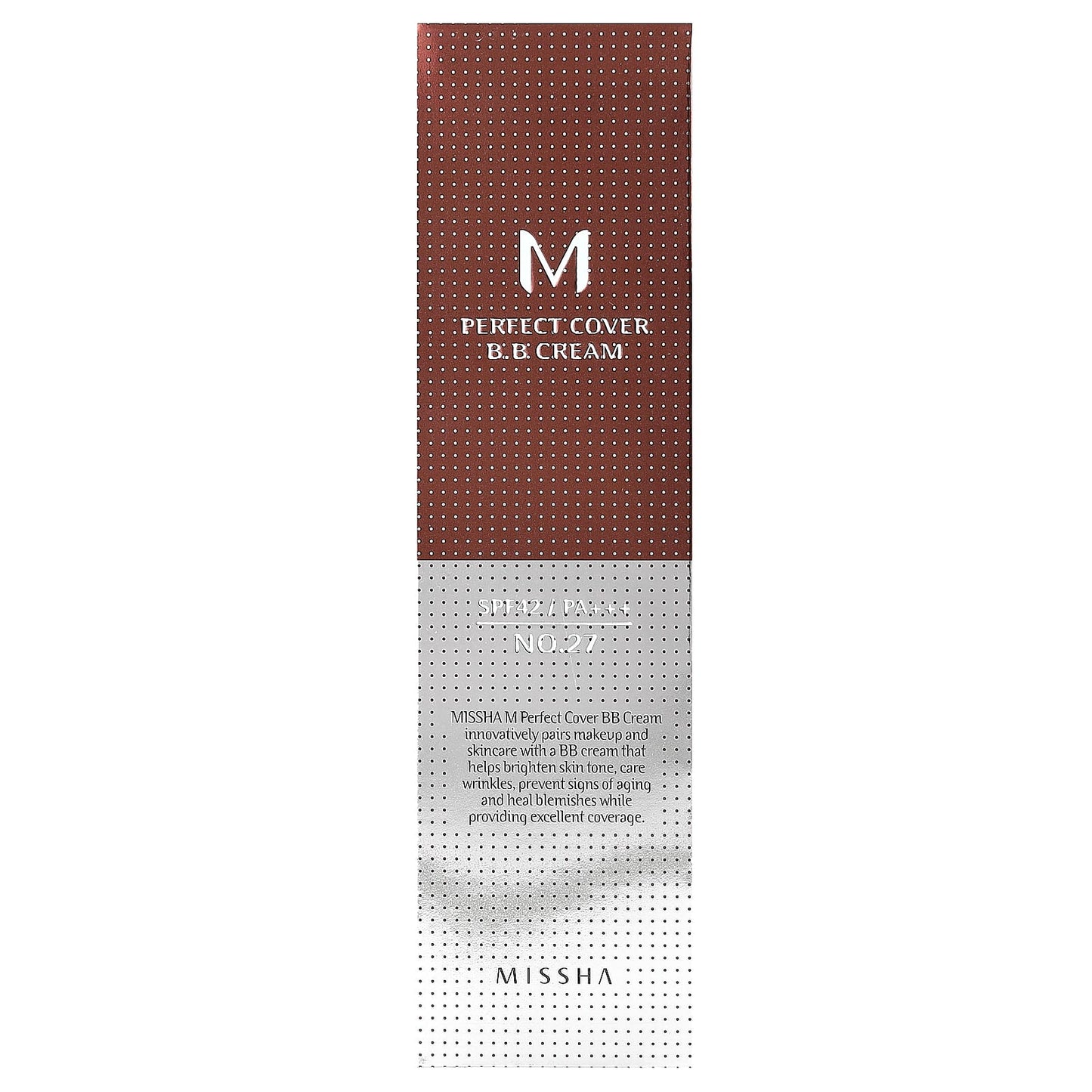 Missha, M Perfect Cover B.B Cream, SPF 42 PA+++, No. 27 Honey Beige, 1.7 fl oz (50 ml) - Image 2