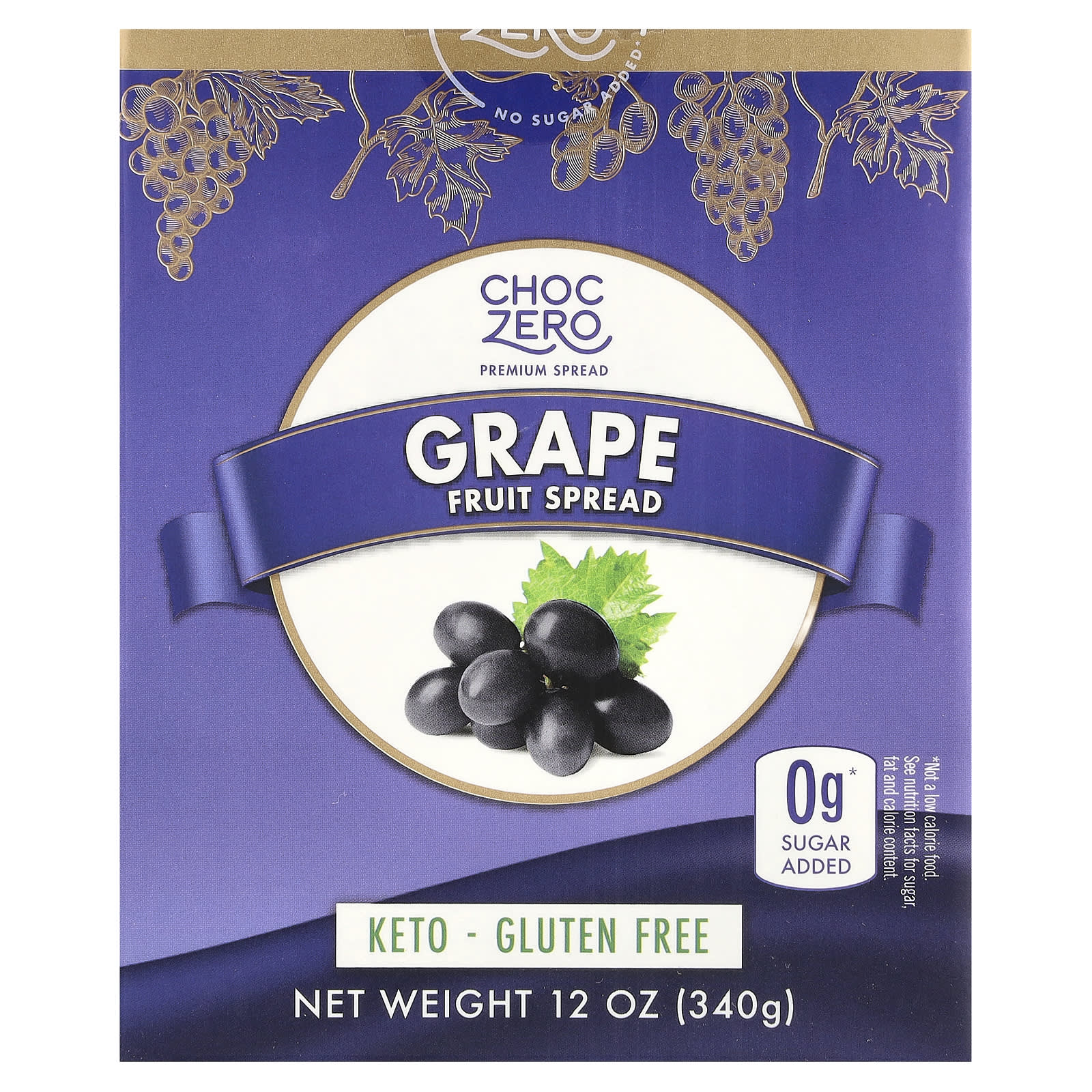 Keto Grape Jelly | Sugar-Free Grape Spread by ChocZero | 12 oz - Image 1