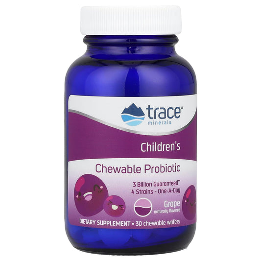 Trace, Children's Chewable Probiotic, Concord Grape, 30 Chewables Wafers - Image 1