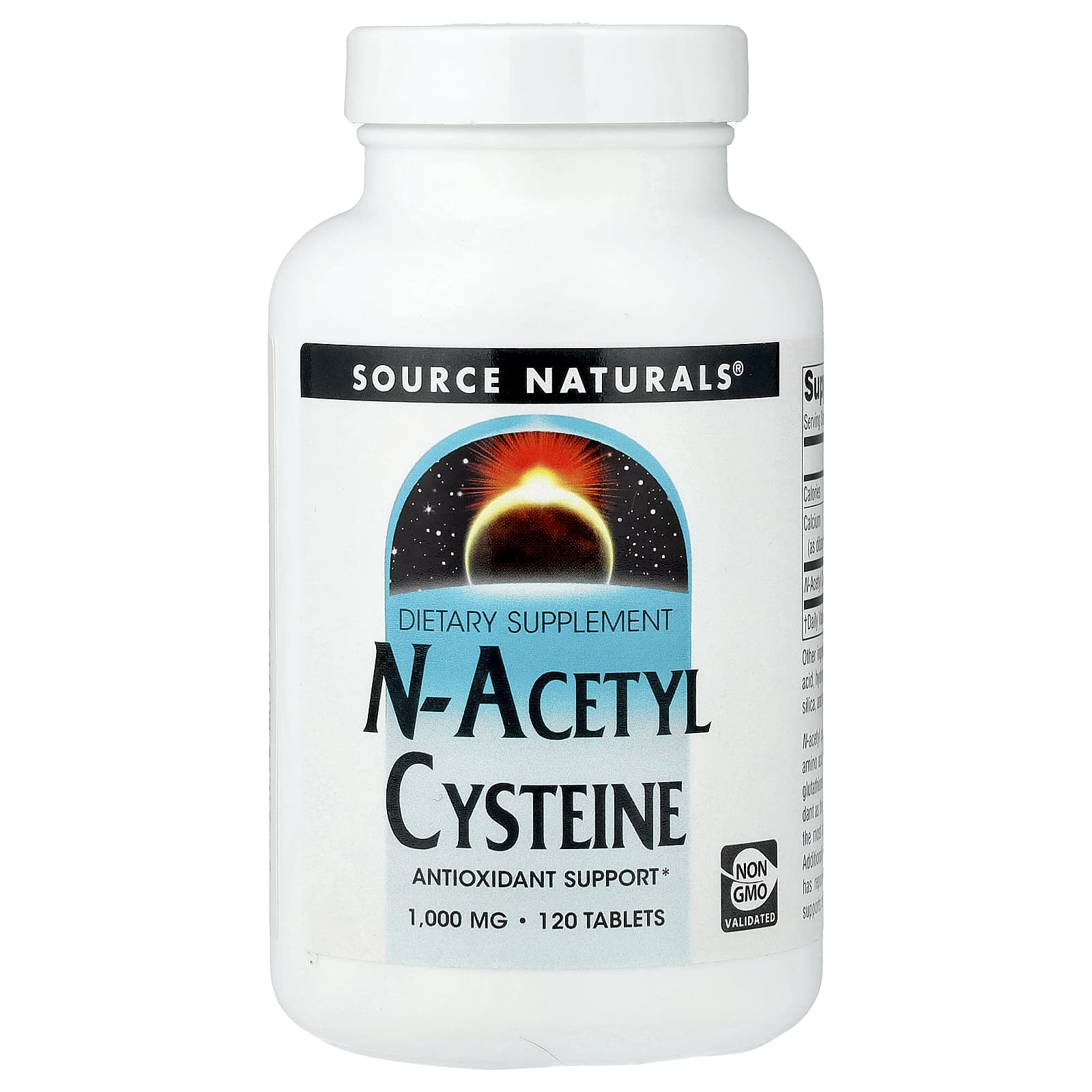 Source Naturals, N-Acetyl Cysteine, 1,000 mg, 120 Tablets - Image 1