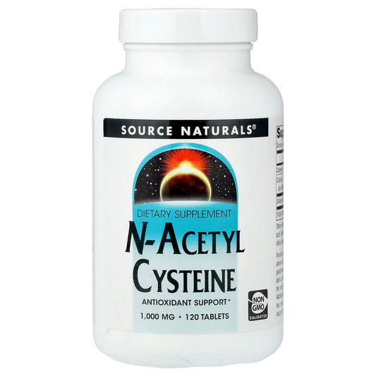 Source Naturals, N-Acetyl Cysteine, 1,000 mg, 120 Tablets - Image 1