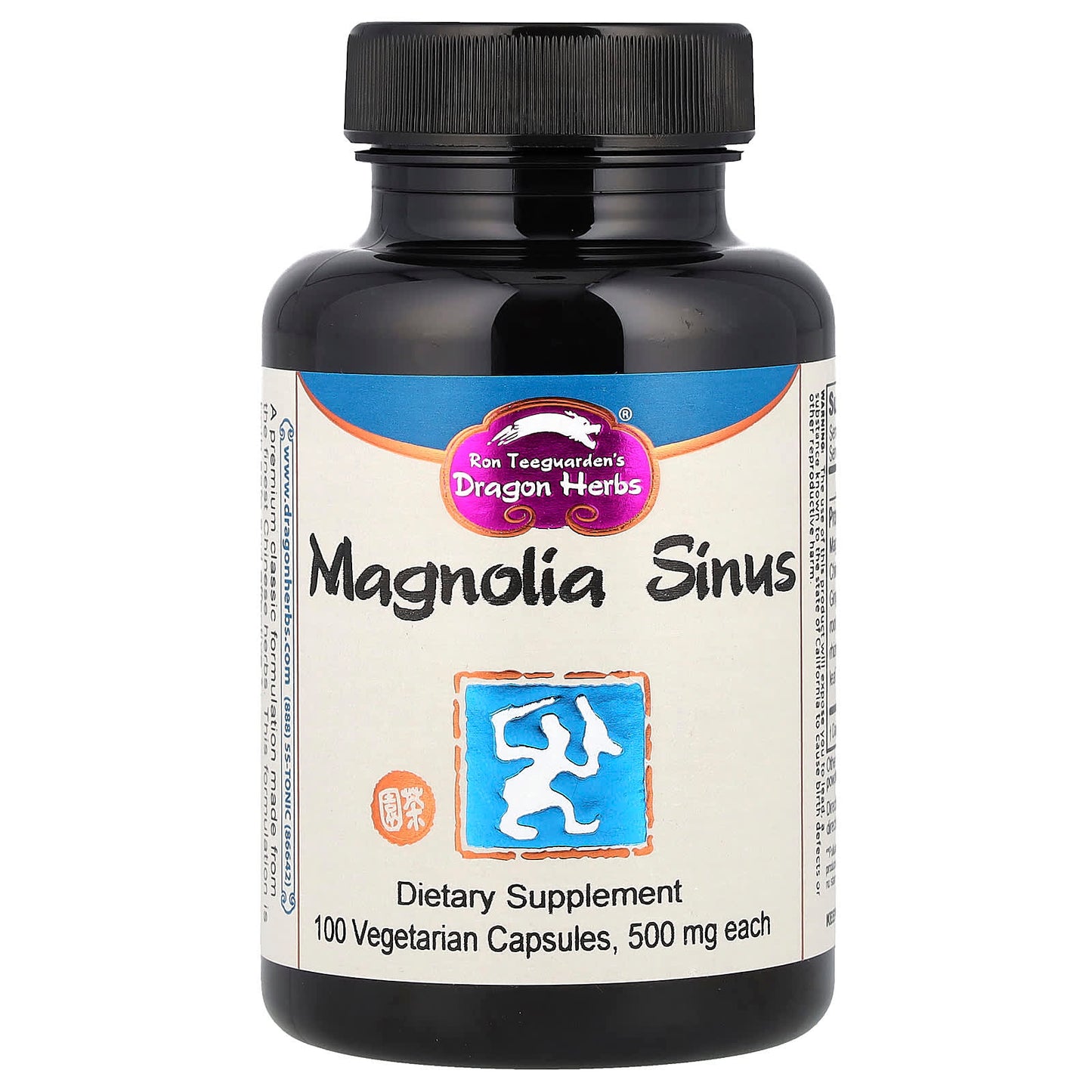Dragon Herbs Magnolia Sinus Relief, 100 Veggie Capsules - Image 1