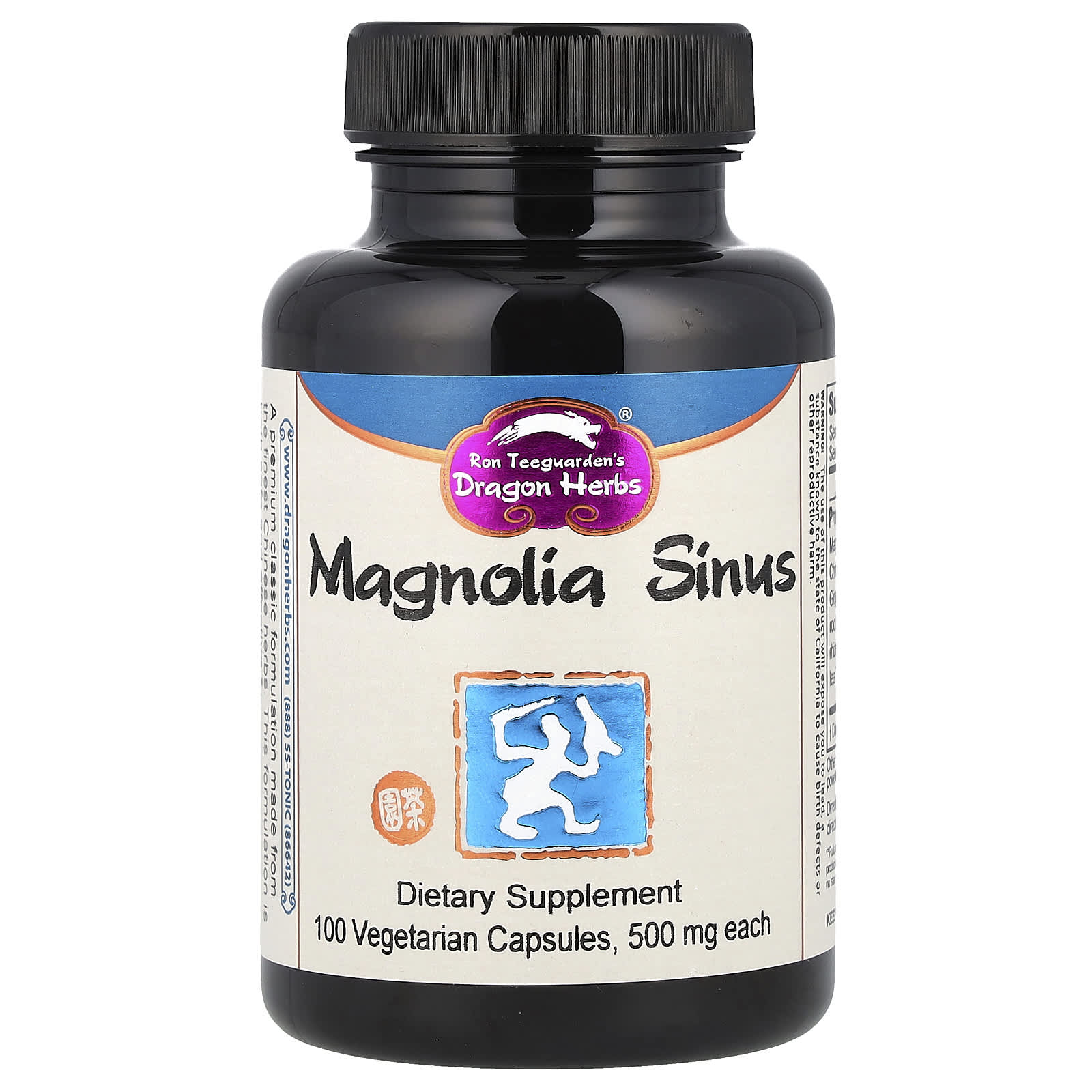 Dragon Herbs Magnolia Sinus Relief, 100 Veggie Capsules - Image 1