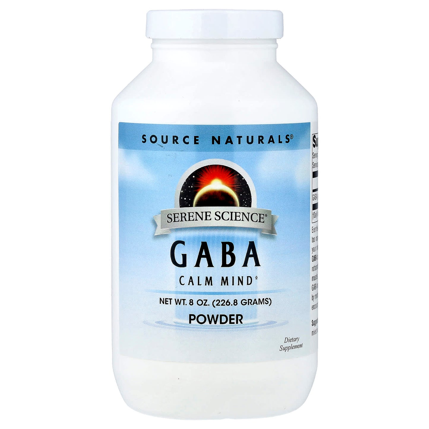 Source Naturals, Serene Science®, GABA Powder, 8 oz (226.8 g) - Image 1