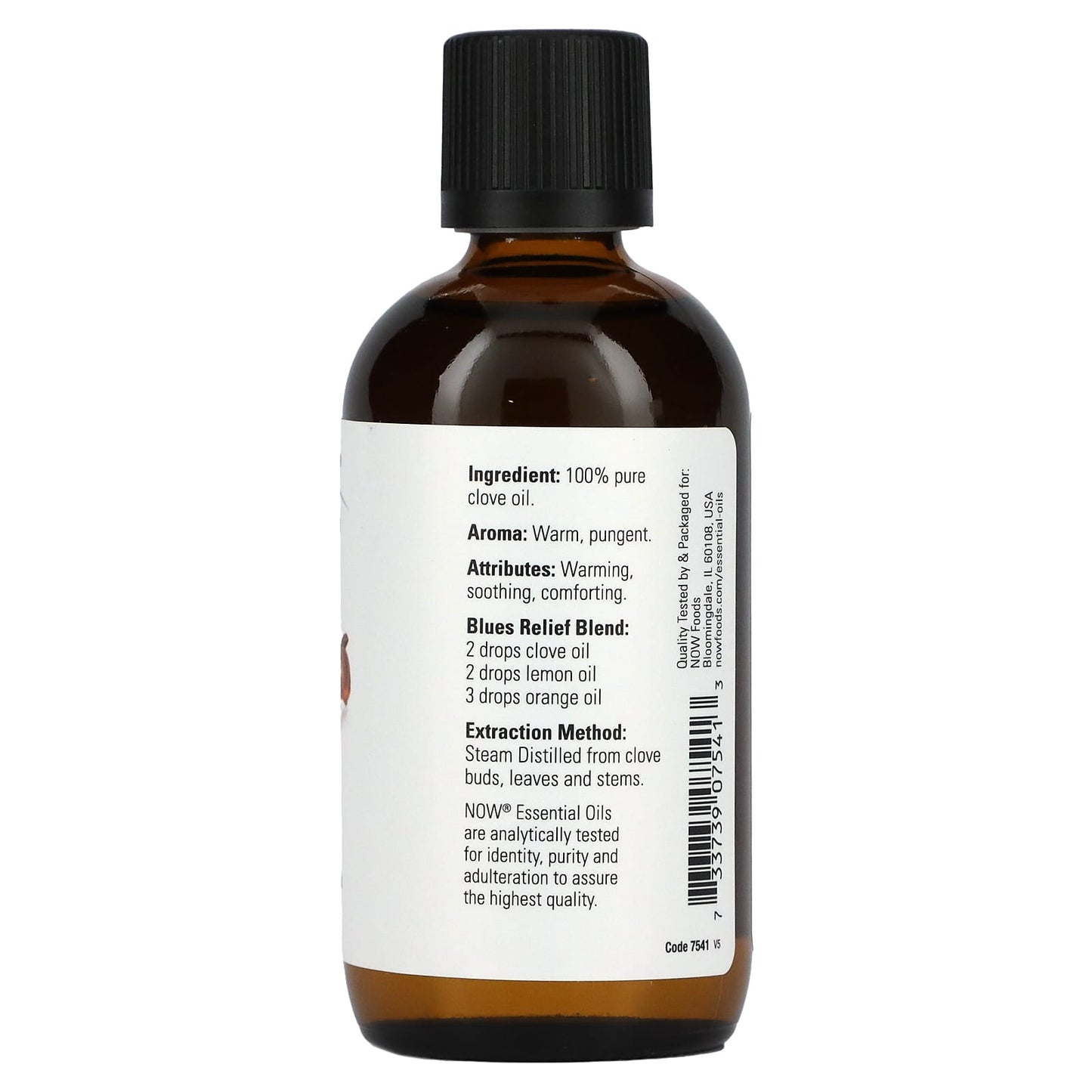 NOW Foods, Essential Oils, Clove, 4 fl oz (118 ml) - Image 2