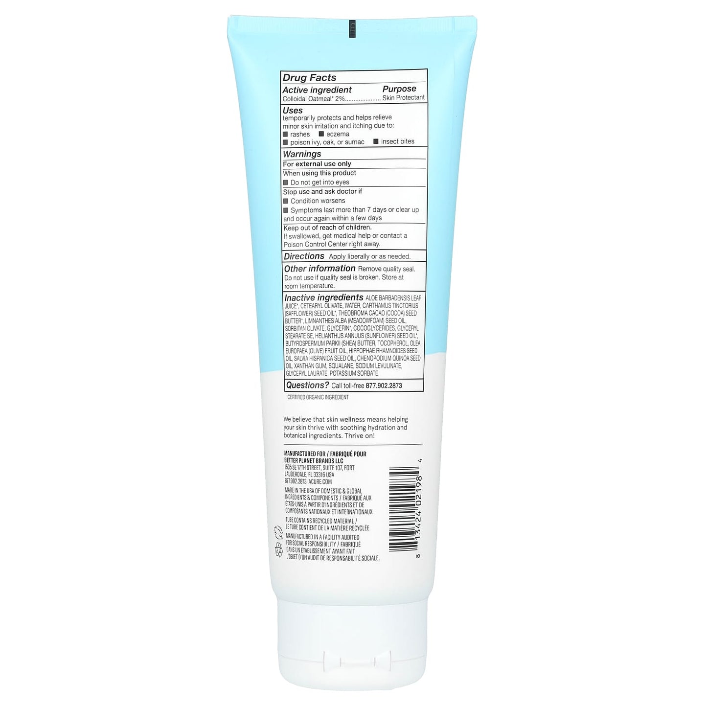 Acure Everyday Eczema Lotion Unscented, 8 fl oz (236 ml) - Image 2