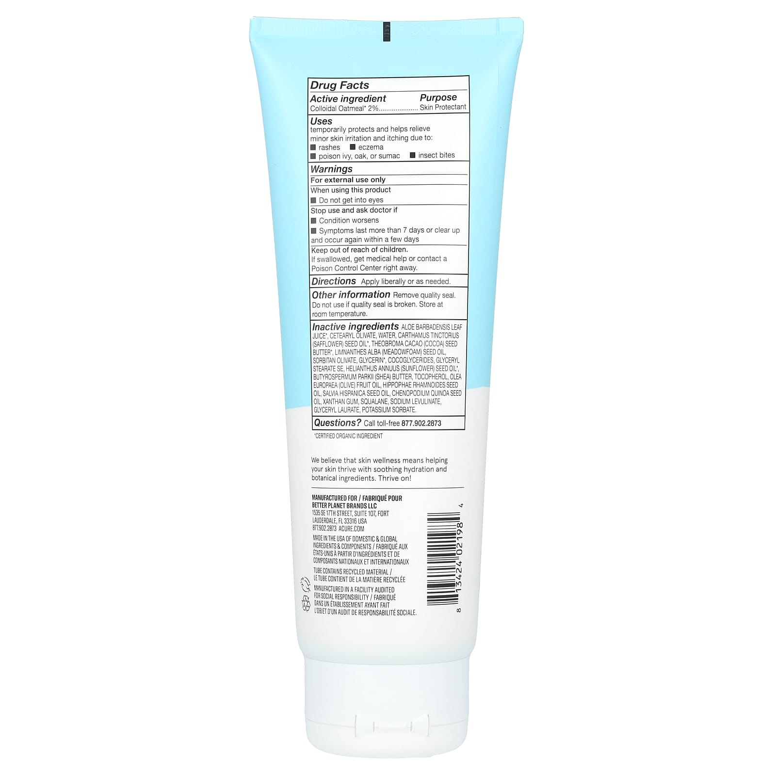 Acure Everyday Eczema Lotion Unscented, 8 fl oz (236 ml) - Image 2