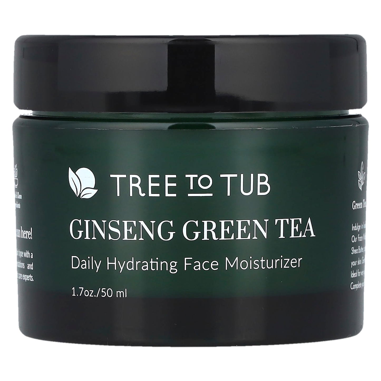 Tree To Tub, Ginseng Green Tea, Daily Hydrating Face Moisturizer , 1.7 oz (50 ml) - Image 1