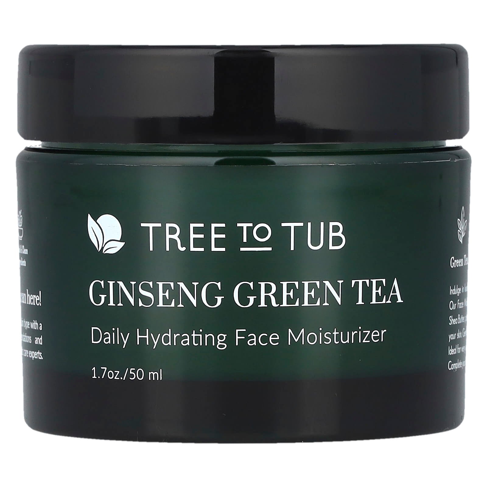 Tree To Tub, Ginseng Green Tea, Daily Hydrating Face Moisturizer , 1.7 oz (50 ml) - Image 1