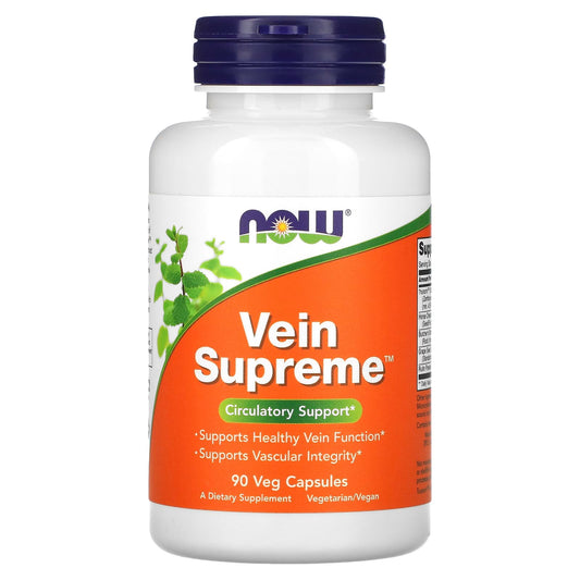 NOW Foods, Vein Supreme, 90 Veg Capsules - Image 1