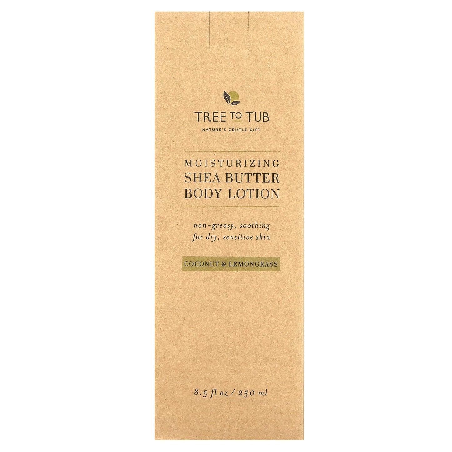 Tree To Tub, Moisturizing Shea Butter Body Lotion, Coconut & Lemongrass, 8.5 fl oz (250 ml) - Image 2