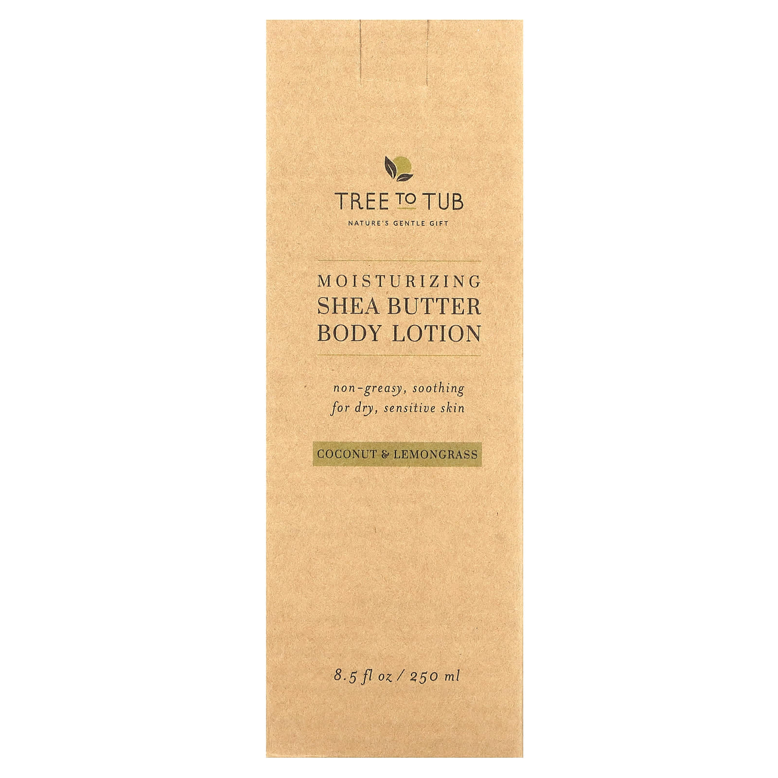 Tree To Tub, Moisturizing Shea Butter Body Lotion, Coconut & Lemongrass, 8.5 fl oz (250 ml) - Image 2