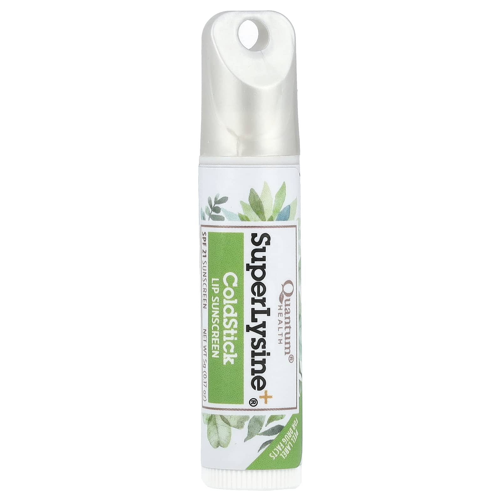 Quantum Health, Super Lysine+®, ColdStick, Lip Sunscreen, SPF 21, 0.17 oz (5 g) - Image 1