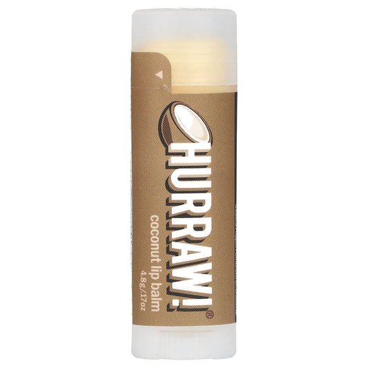 Organic Coconut Hurraw! Lip Balm, Natural Moisturizer, Cruelty Free - Image 1