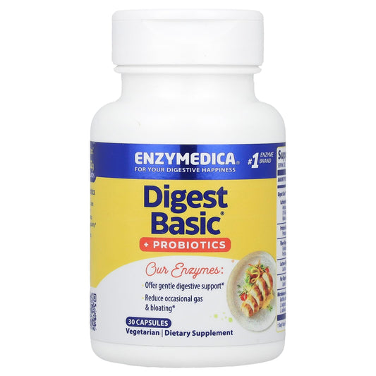Digestive Health & Probiotics with Enzymedica Digest Basic + - Image 1
