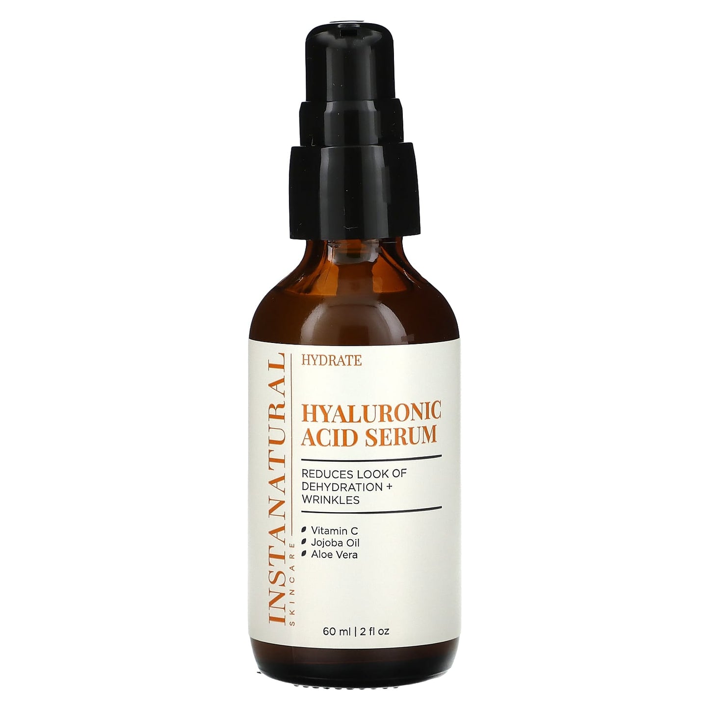 InstaNatural Hyaluronic Acid Serum 2 oz - Hydrate & Plump Skin - Image 1