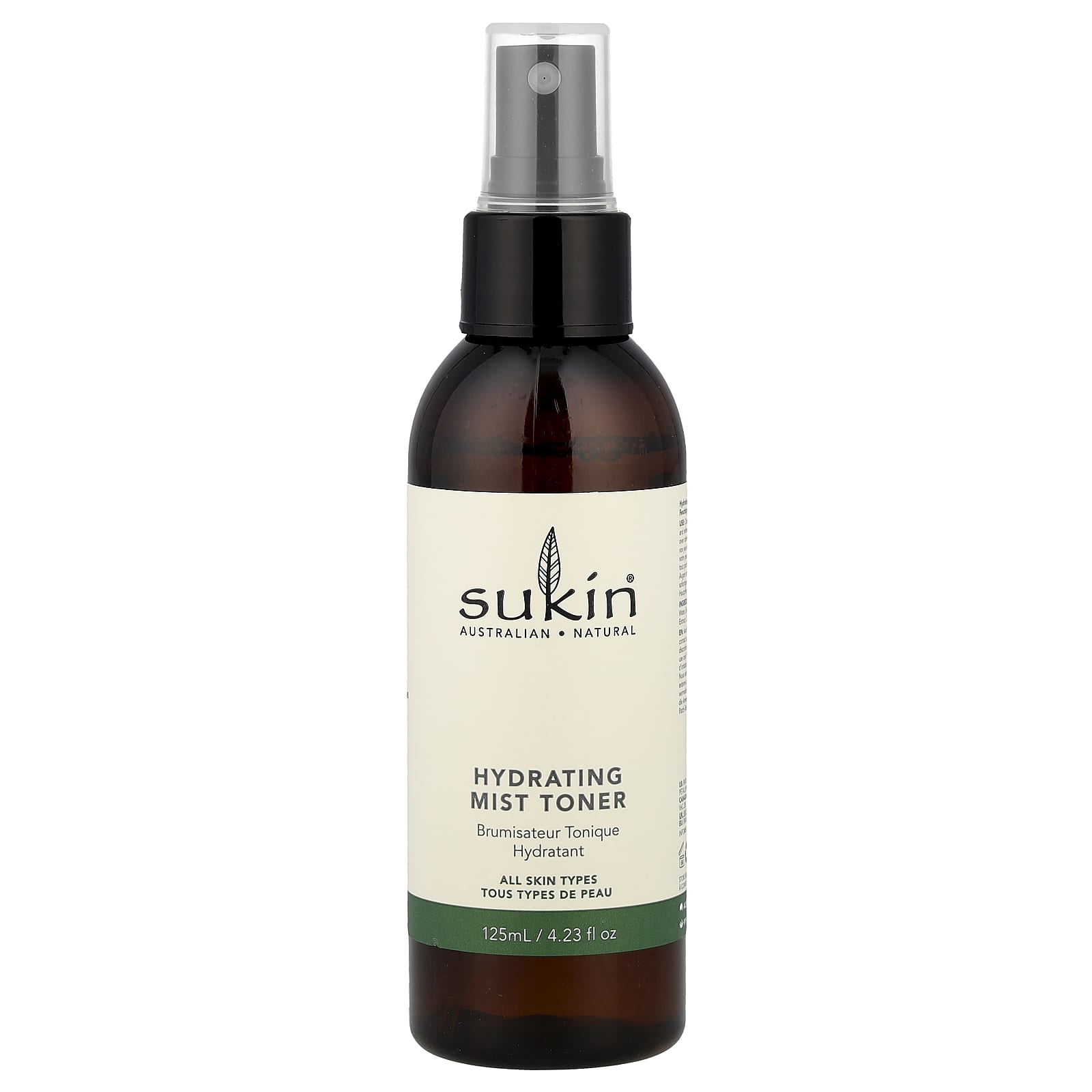 Sukin, Hydrating Mist Toner, All Skin Types, 4.23 fl oz (125 ml) - Image 1