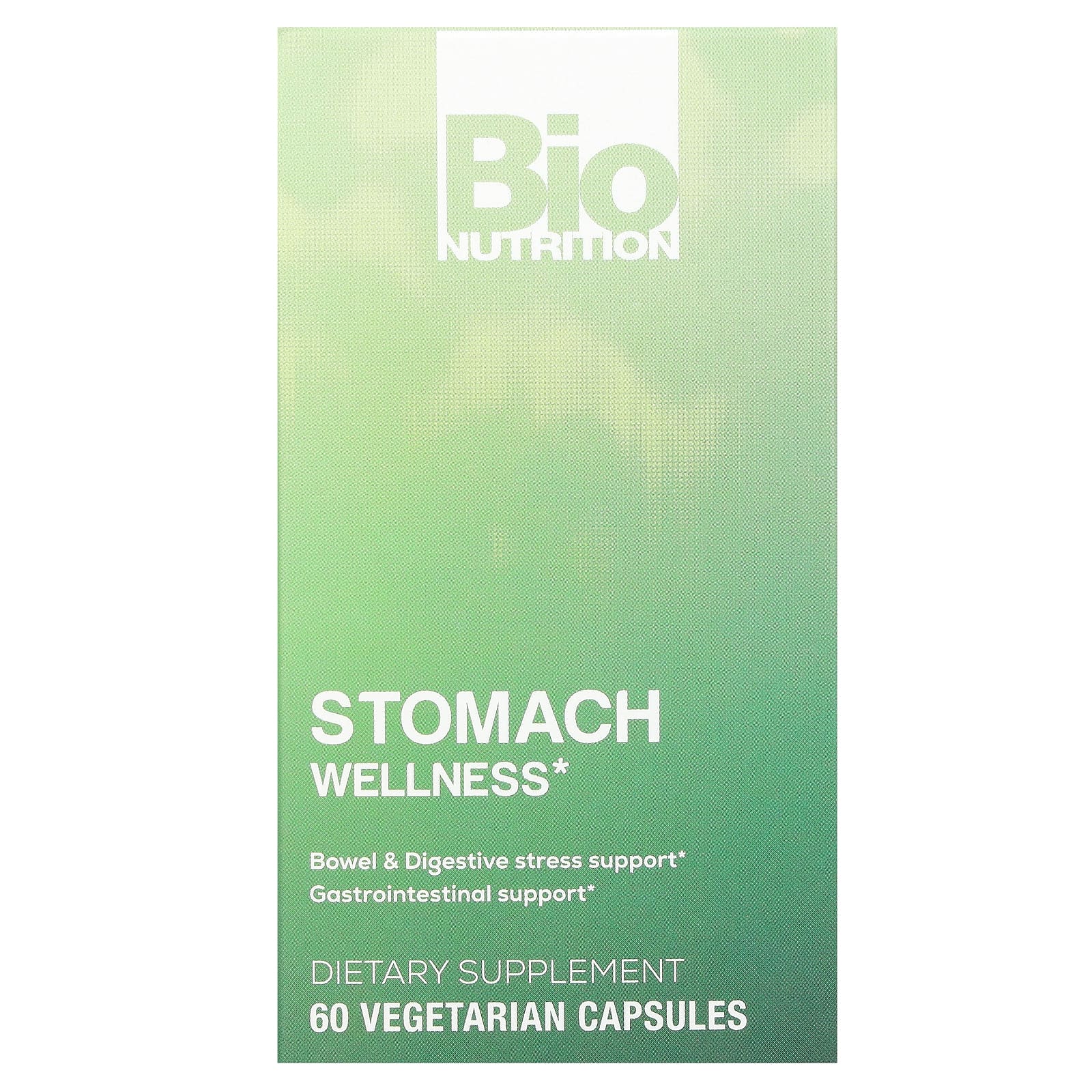 Bio Nutrition Stomach Wellness, 60 Vegetarian Capsules for Digestive Support - Image 1