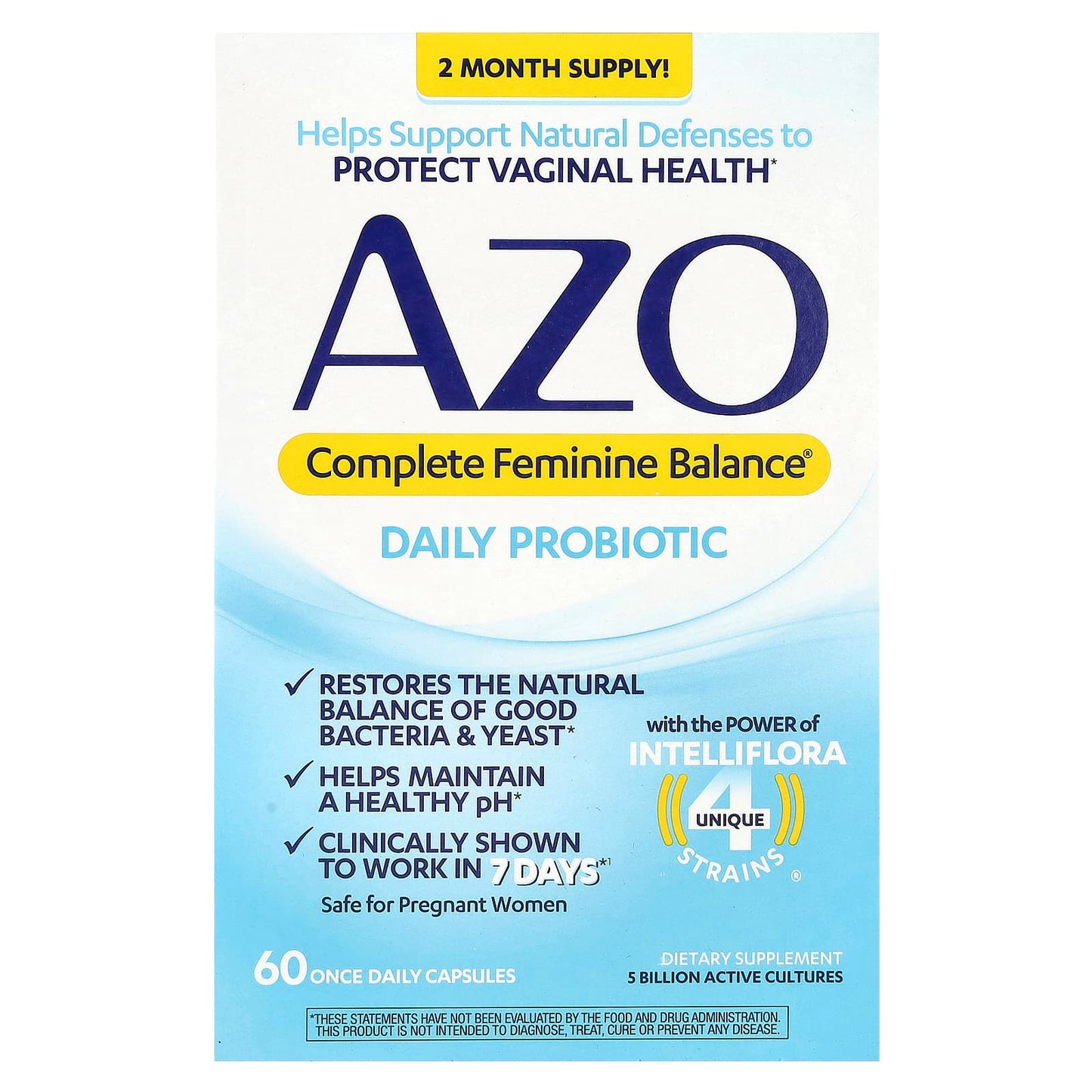 AZO Complete Feminine Balance Daily Probiotic for Vaginal Health - Image 1