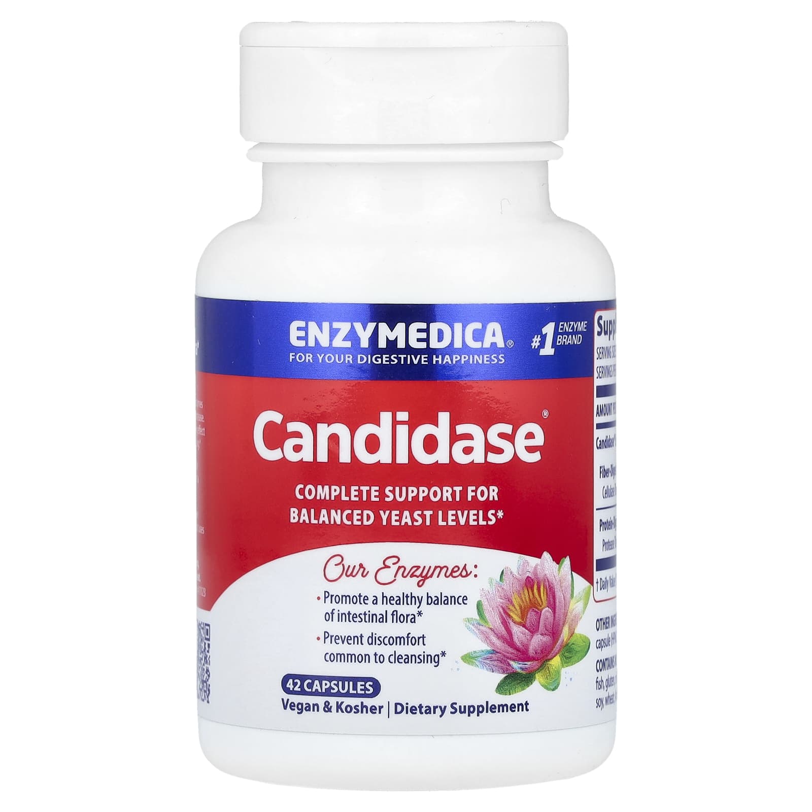Candidase by Enzymedica - Support Balanced Yeast Levels - Image 1