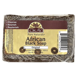 Pure African Black Soap by Okay Pure Naturals, Natural Skincare