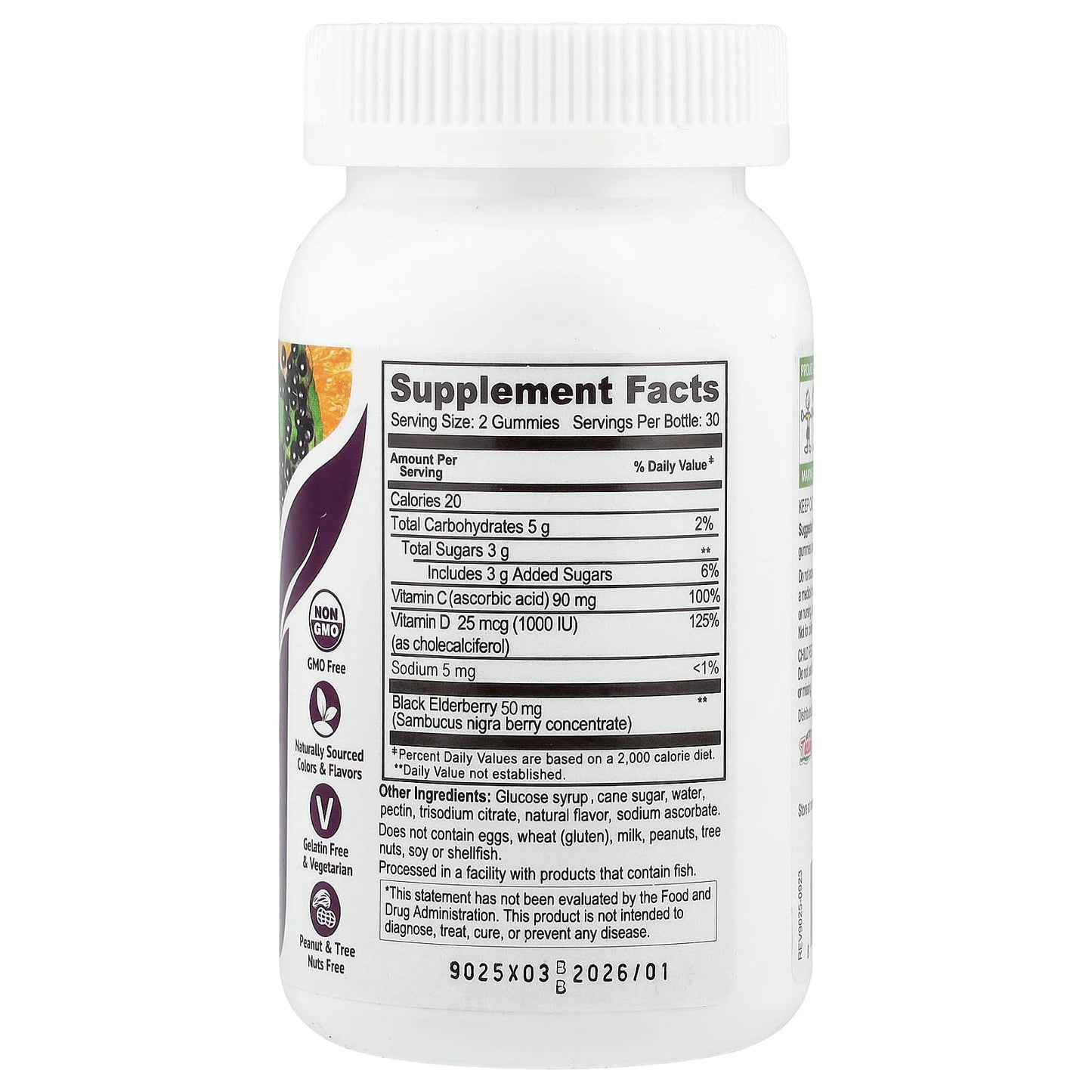 YumVs, Immuni-D™, Triple Defense, Berry, 60 Gummies - Image 2