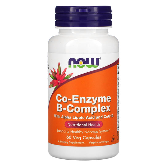 NOW Foods, Co-Enzyme B-Complex, 60 Veg Capsules - Image 1