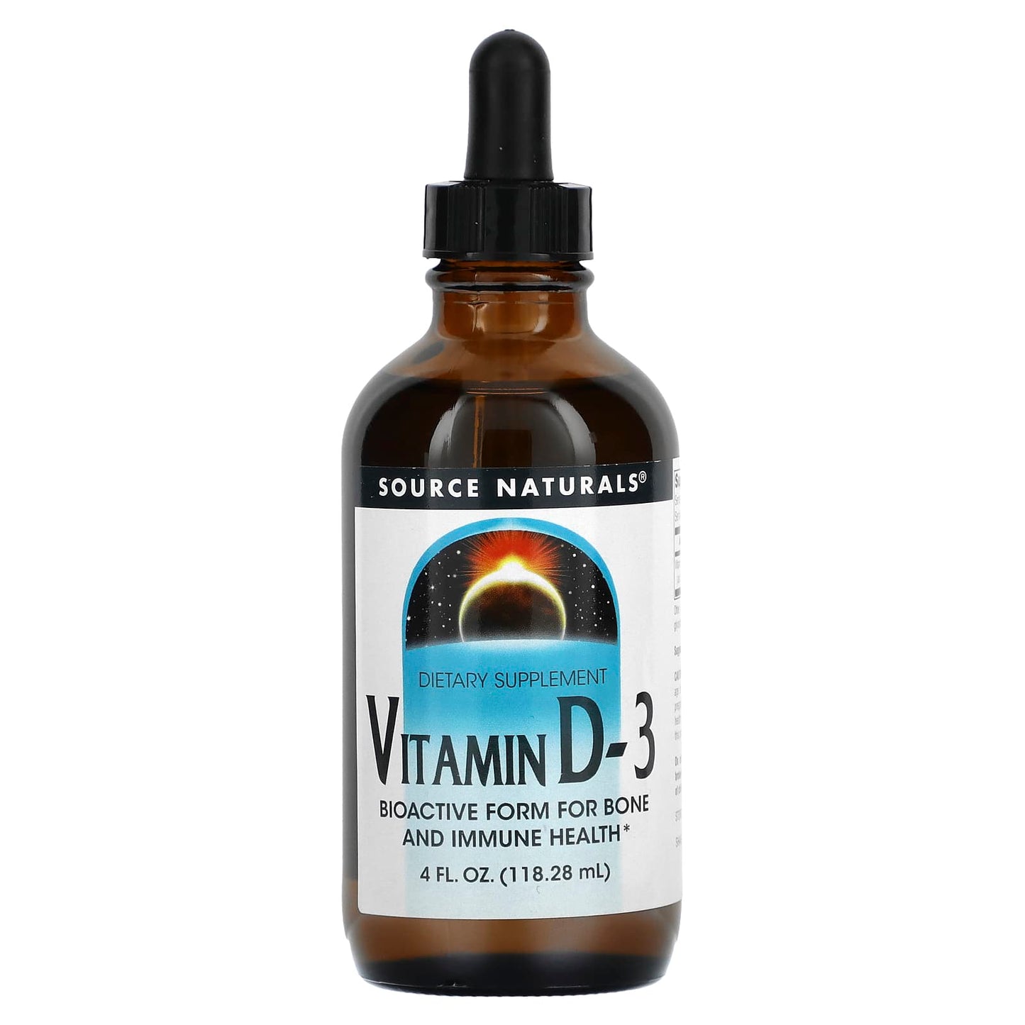 Source Naturals, Vitamin D-3, 50 mcg, 4 fl oz (118.28 ml)