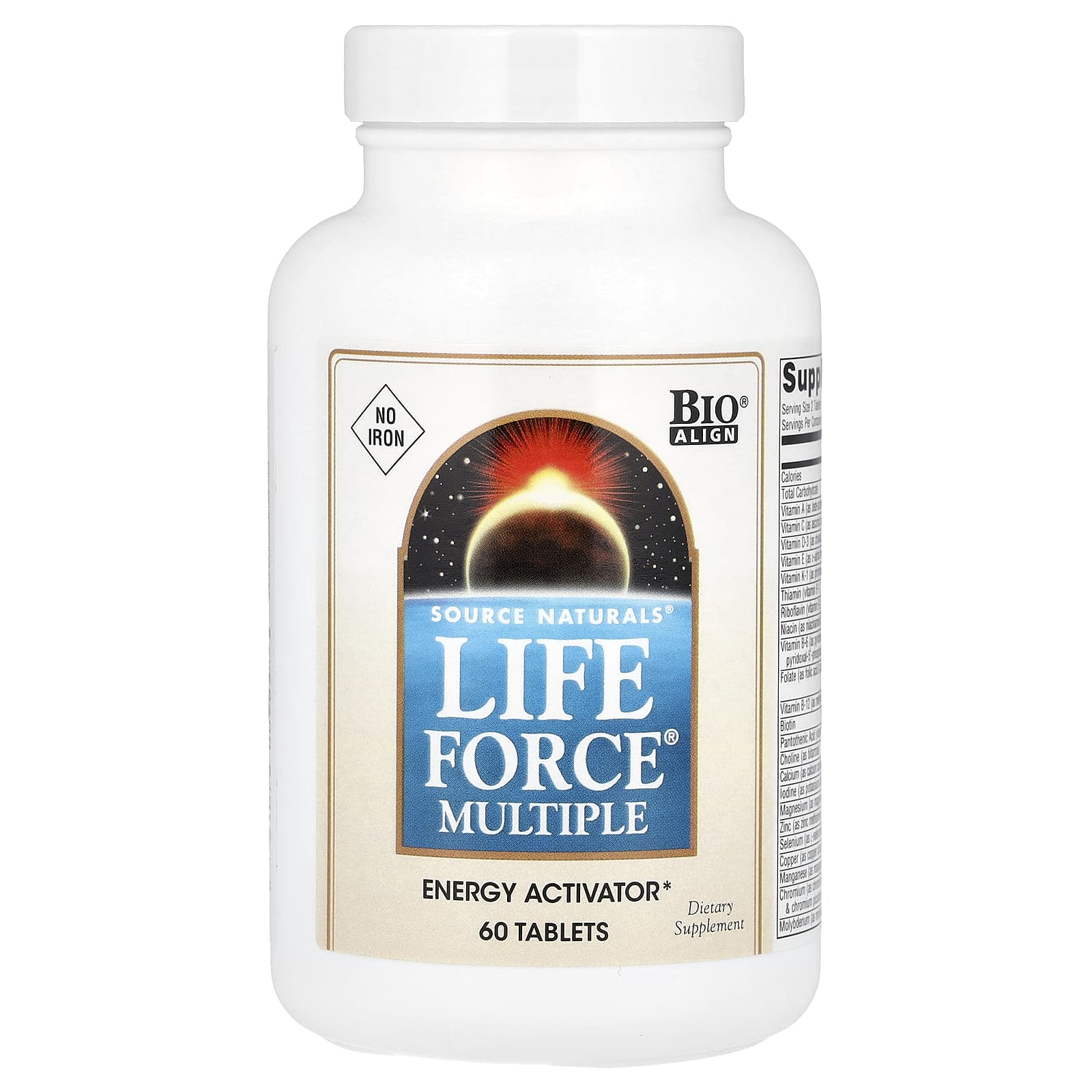 Source Naturals, Life Force® Multiple, No Iron, 60 Tablets - Image 1