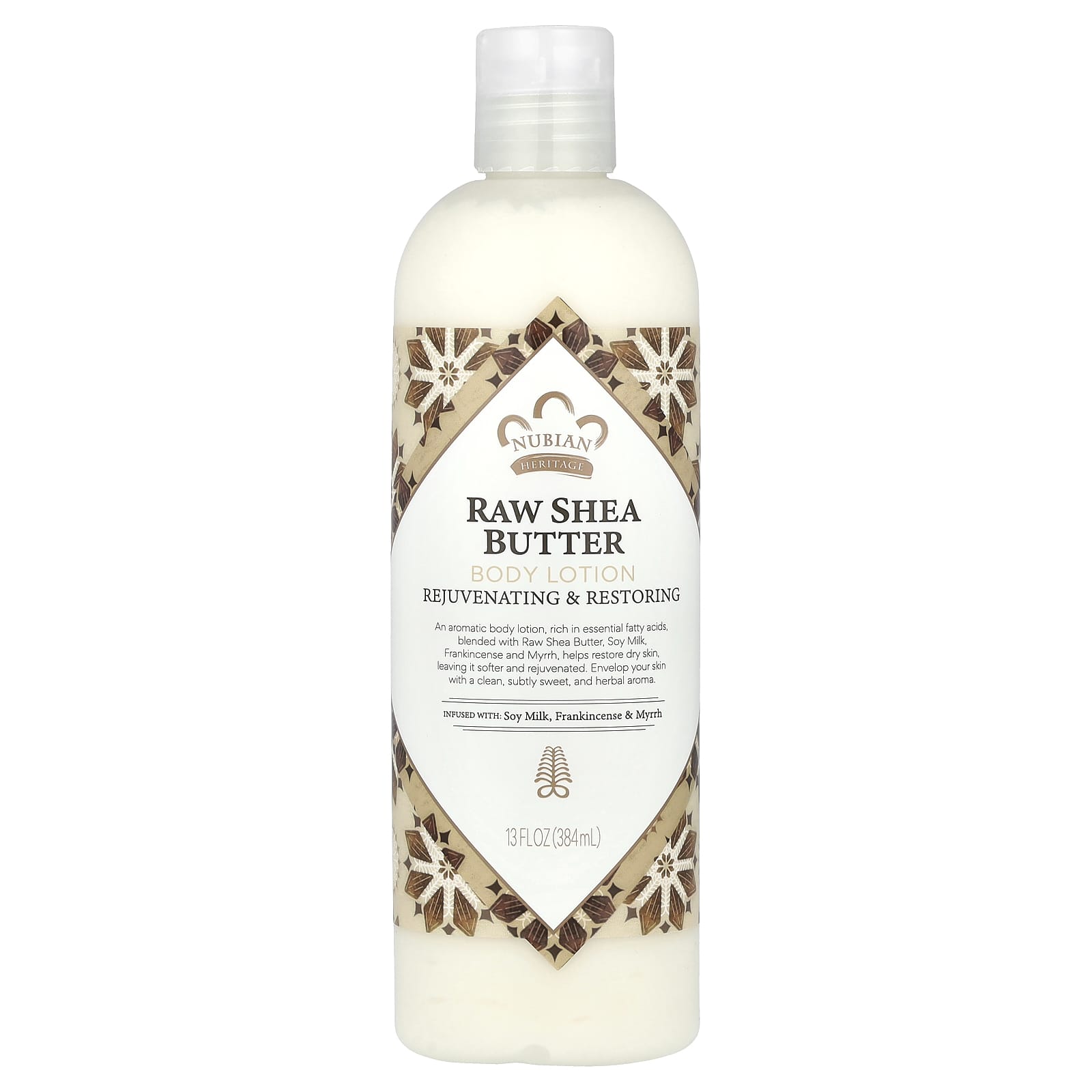 Nubian Heritage, Body Lotion, Raw Shea Butter, 13 fl oz (384 ml) - Image 1