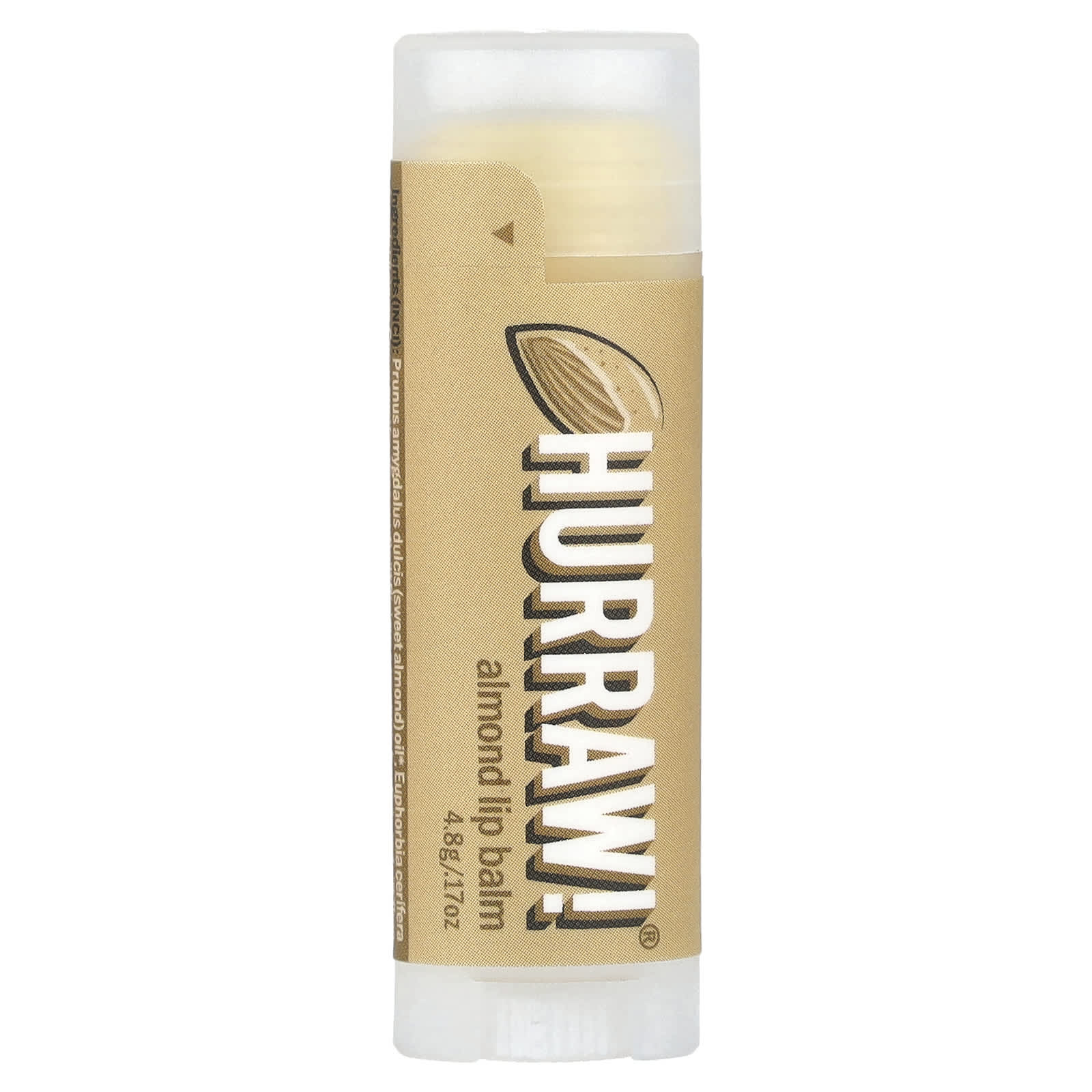Hurraw! Organic Almond Lip Balm - Natural Moisturizer - Image 1