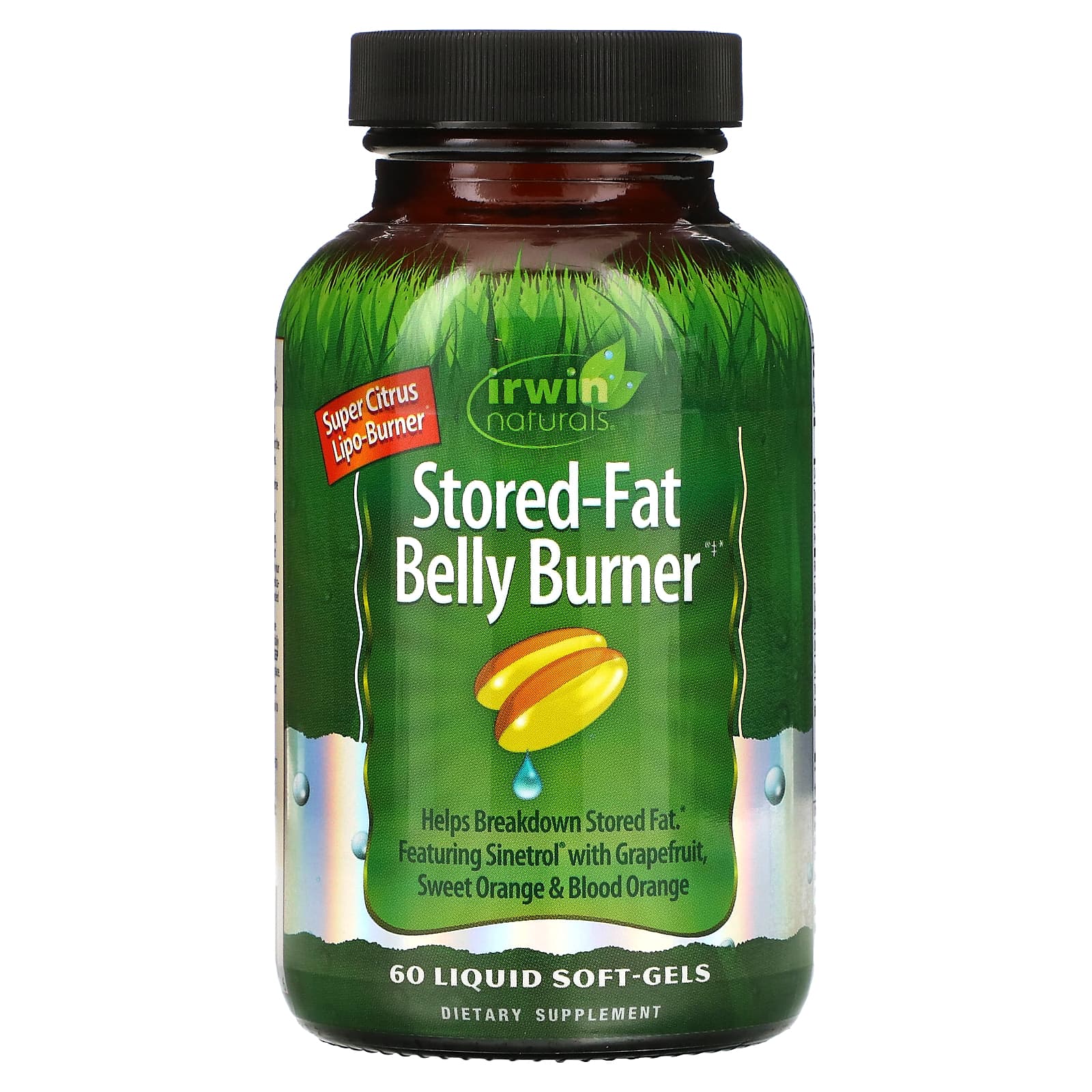 Stored-Fat Belly Burner Liquid Soft Gels for Weight Loss by Irwin Naturals - Image 1