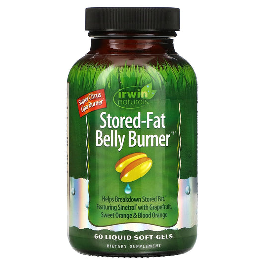 Stored-Fat Belly Burner Liquid Soft Gels for Weight Loss by Irwin Naturals - Image 1