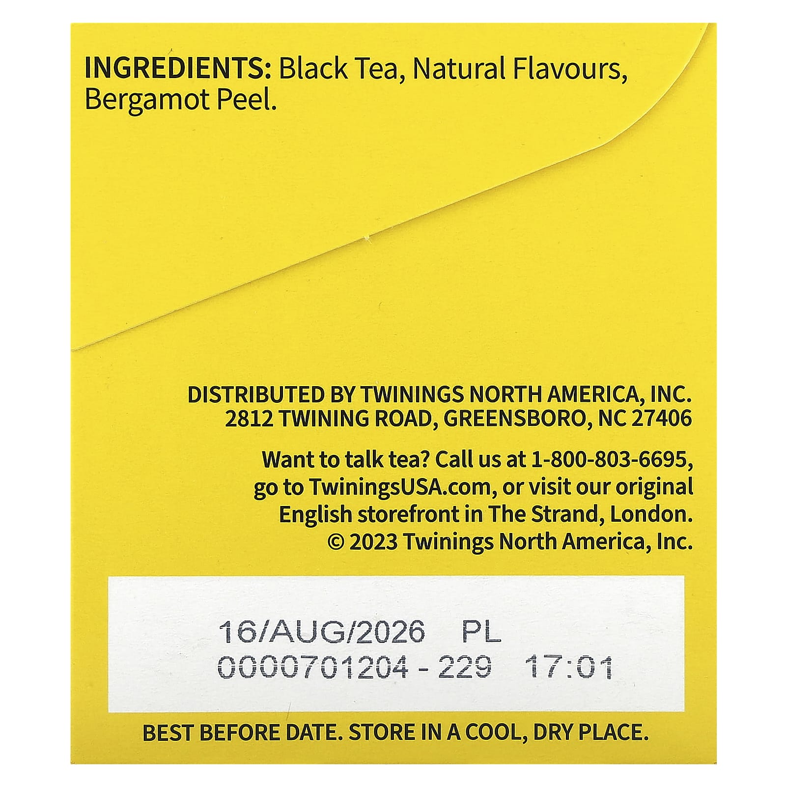 Twinings, Black Tea, Earl Grey, Extra Strong, 20 Tea Bags, 1.41 oz (40 g) - Image 2