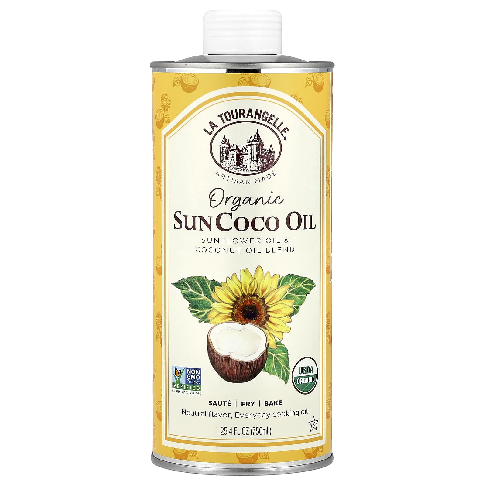 La Tourangelle, Organic SunCoco Oil, 25.4 fl oz (750 ml) - Image 1