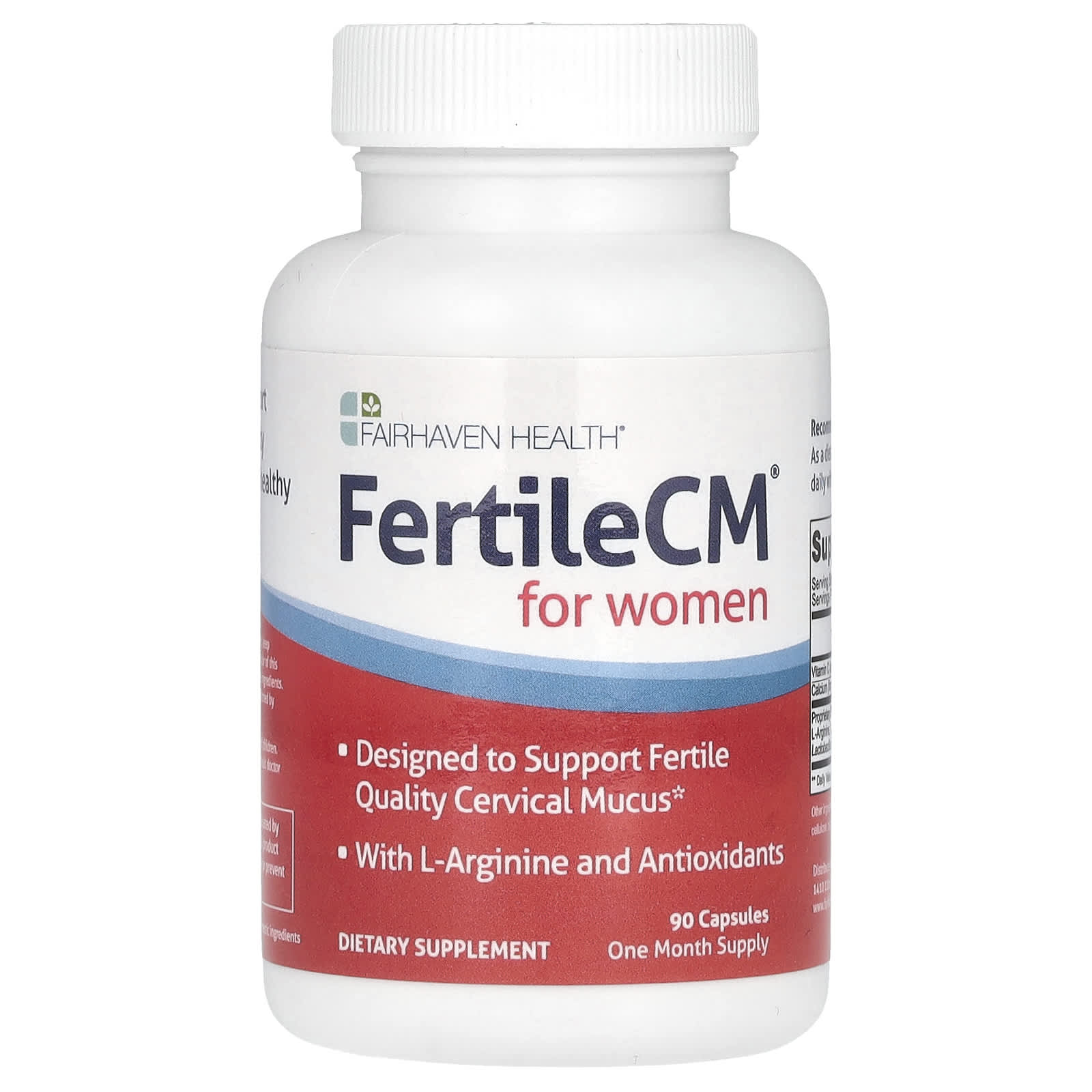 Fairhaven Health FertileCM for Women - 90 Capsules for Fertility Support - Image 1