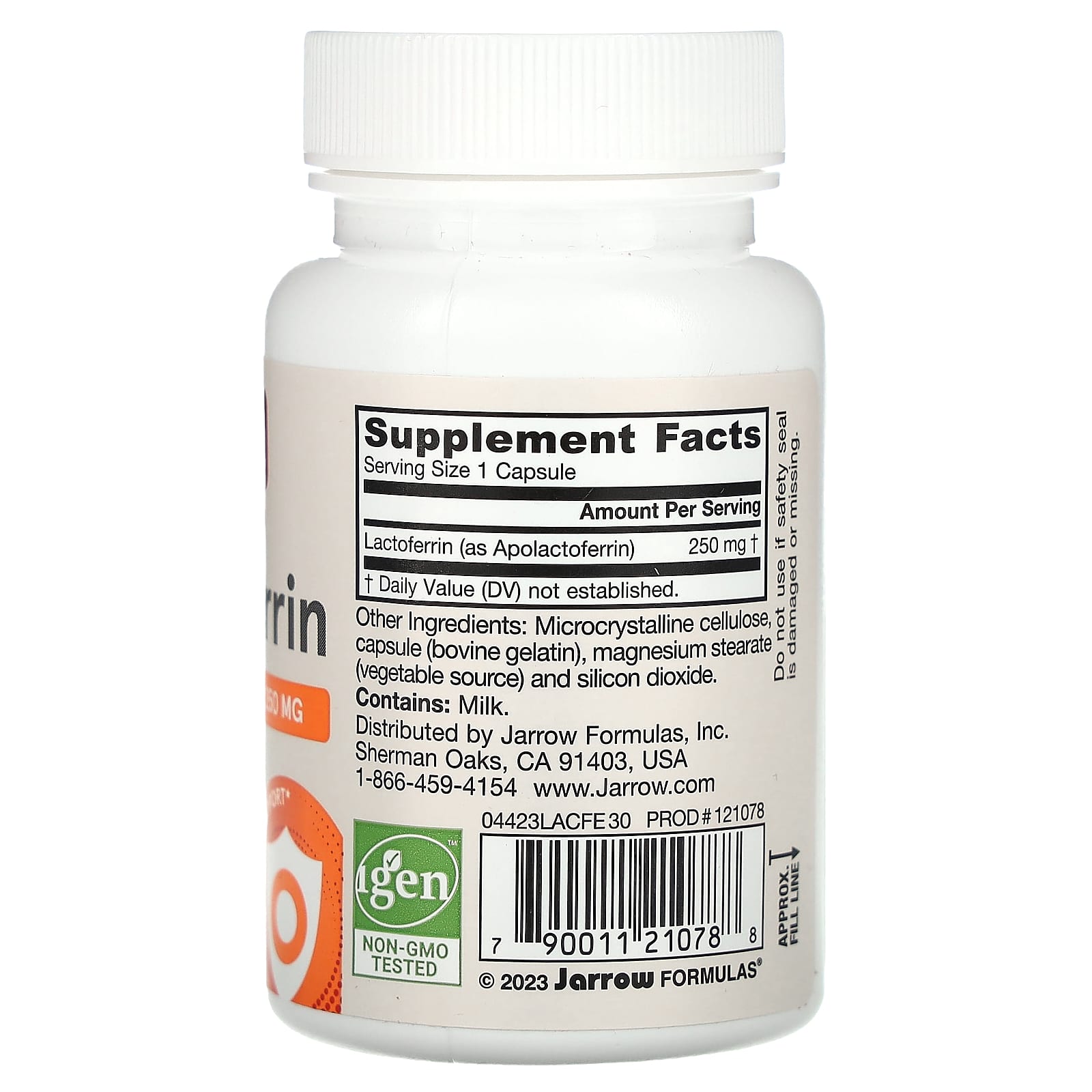 Boost Immune System with Jarrow Formulas Lactoferrin 250mg Capsules - Image 2