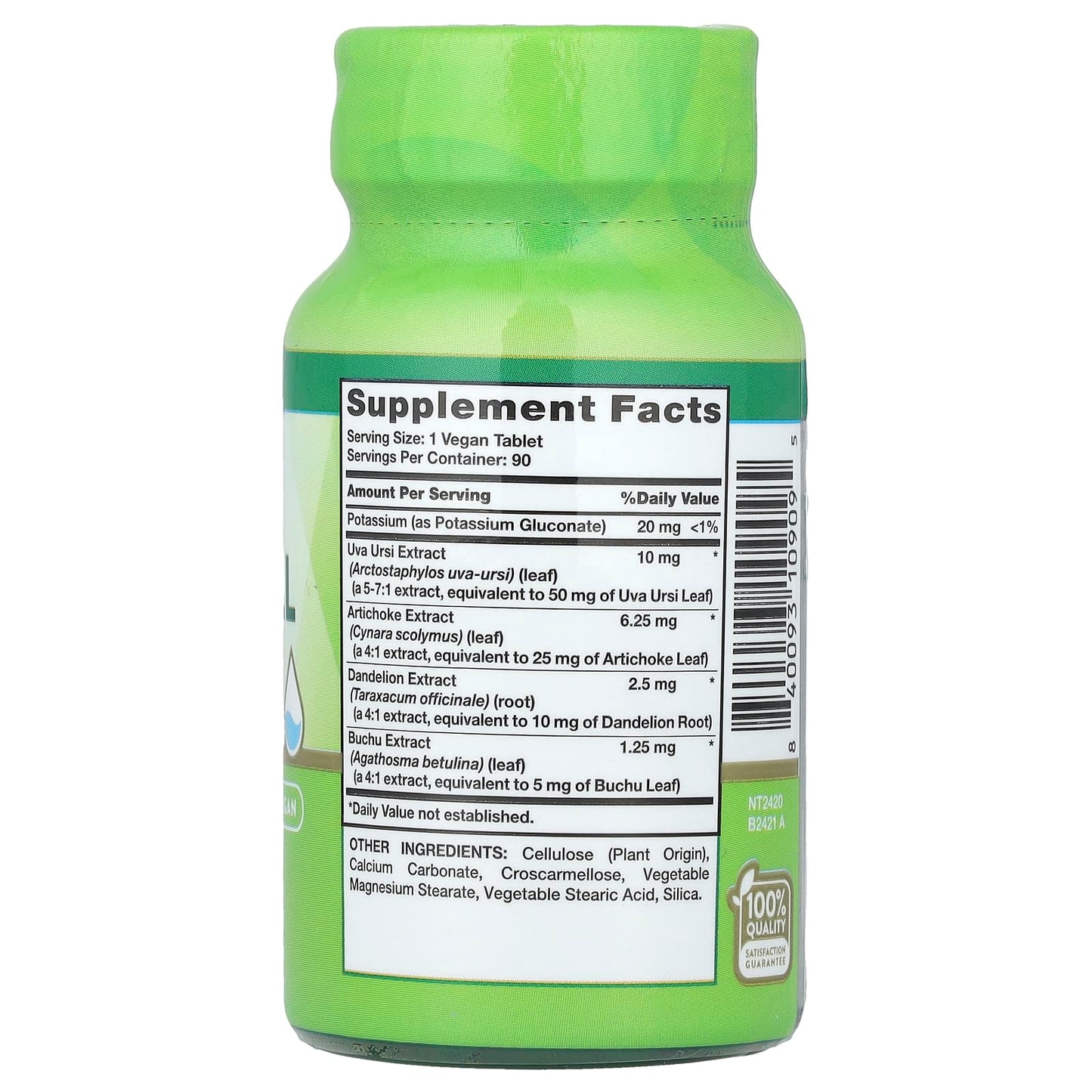 Nature's Truth, Water Pill with Potassium, Caffeine Free, 90 Tablets - Image 2