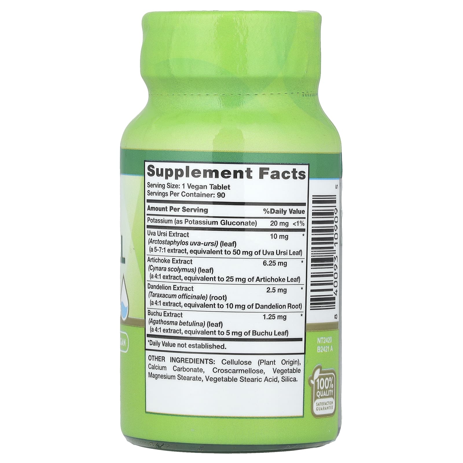 Nature's Truth, Water Pill with Potassium, Caffeine Free, 90 Tablets - Image 2