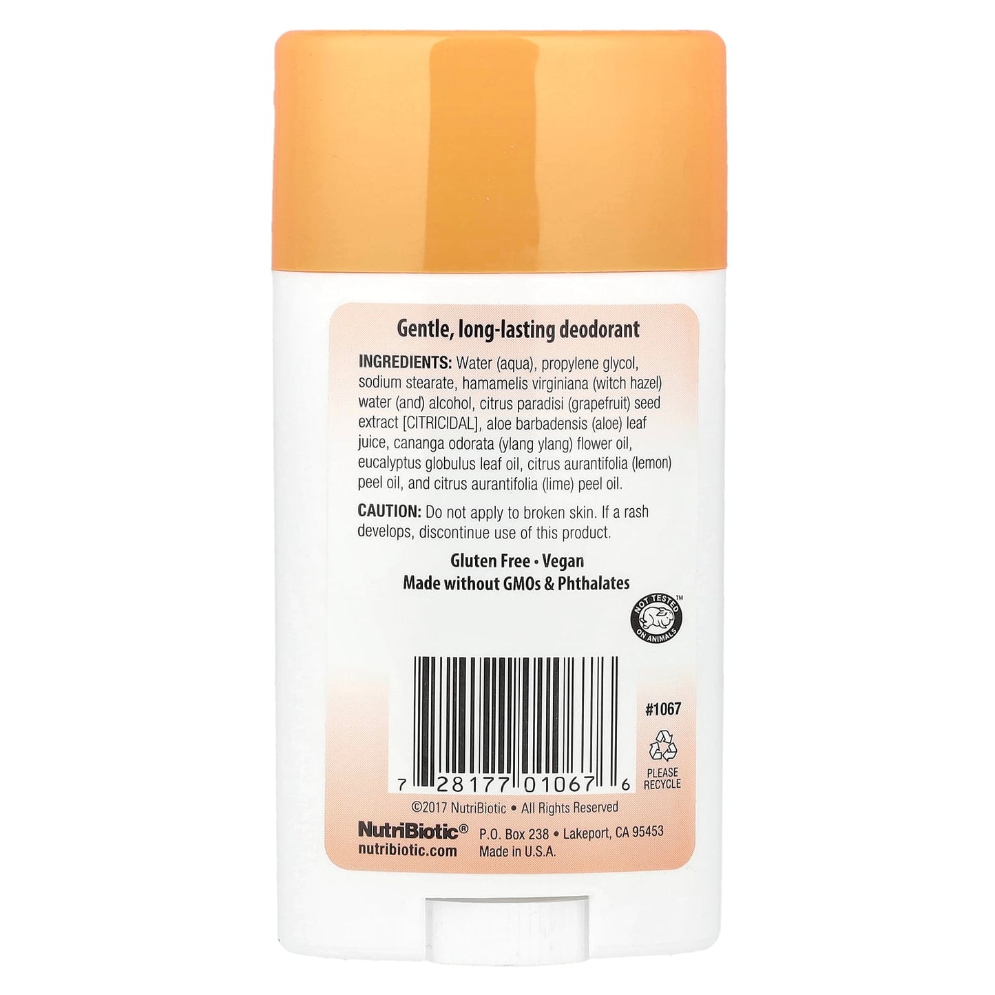 NutriBiotic, Deodorant, Mango Melon, 2.6 oz (75 g) - Image 2