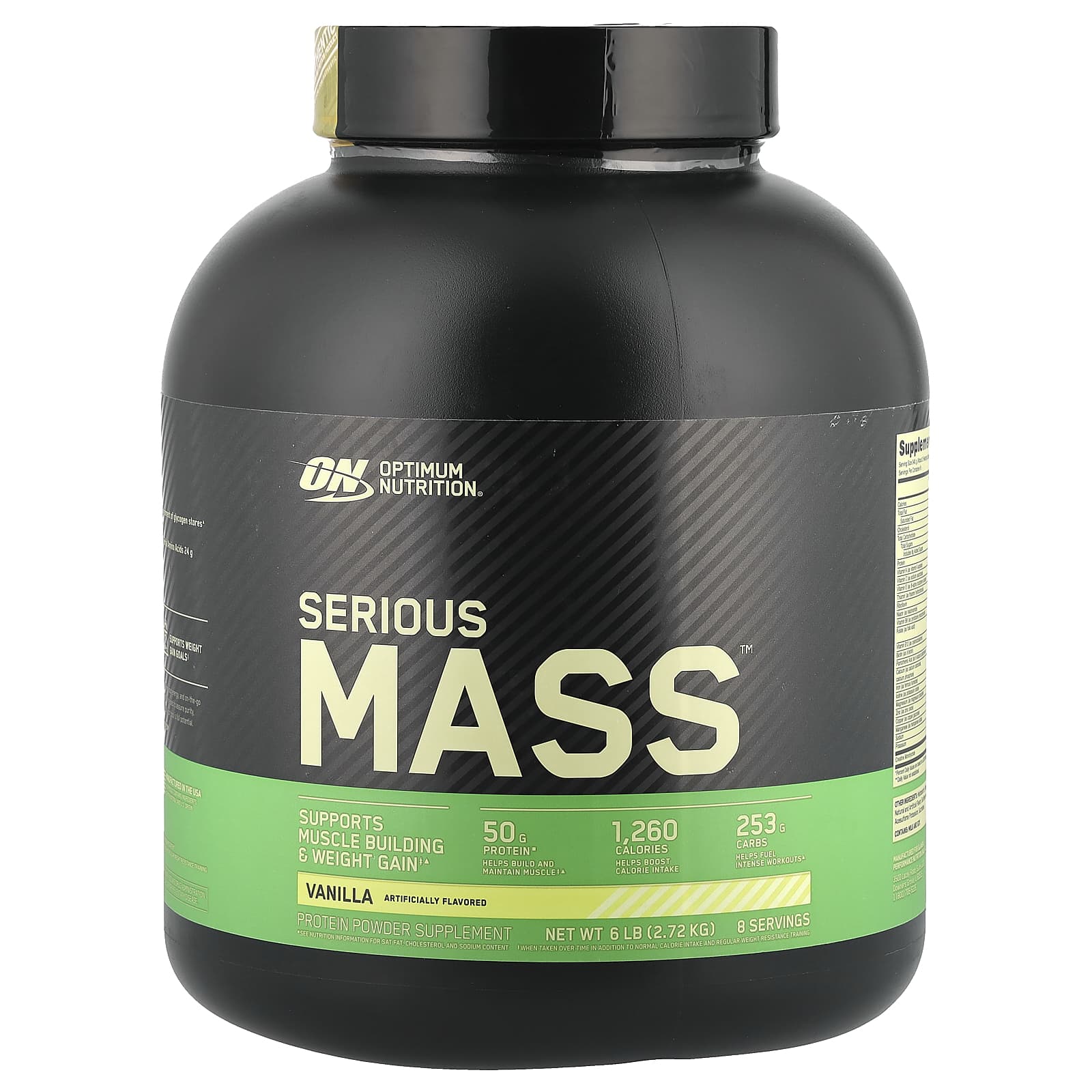 Optimum Nutrition, Serious Mass™, Vanilla, 6 lb (2.72 kg) - Image 1