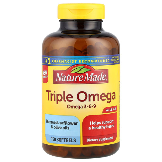 Nature Made, Triple Omega, 150 Softgels - Image 1